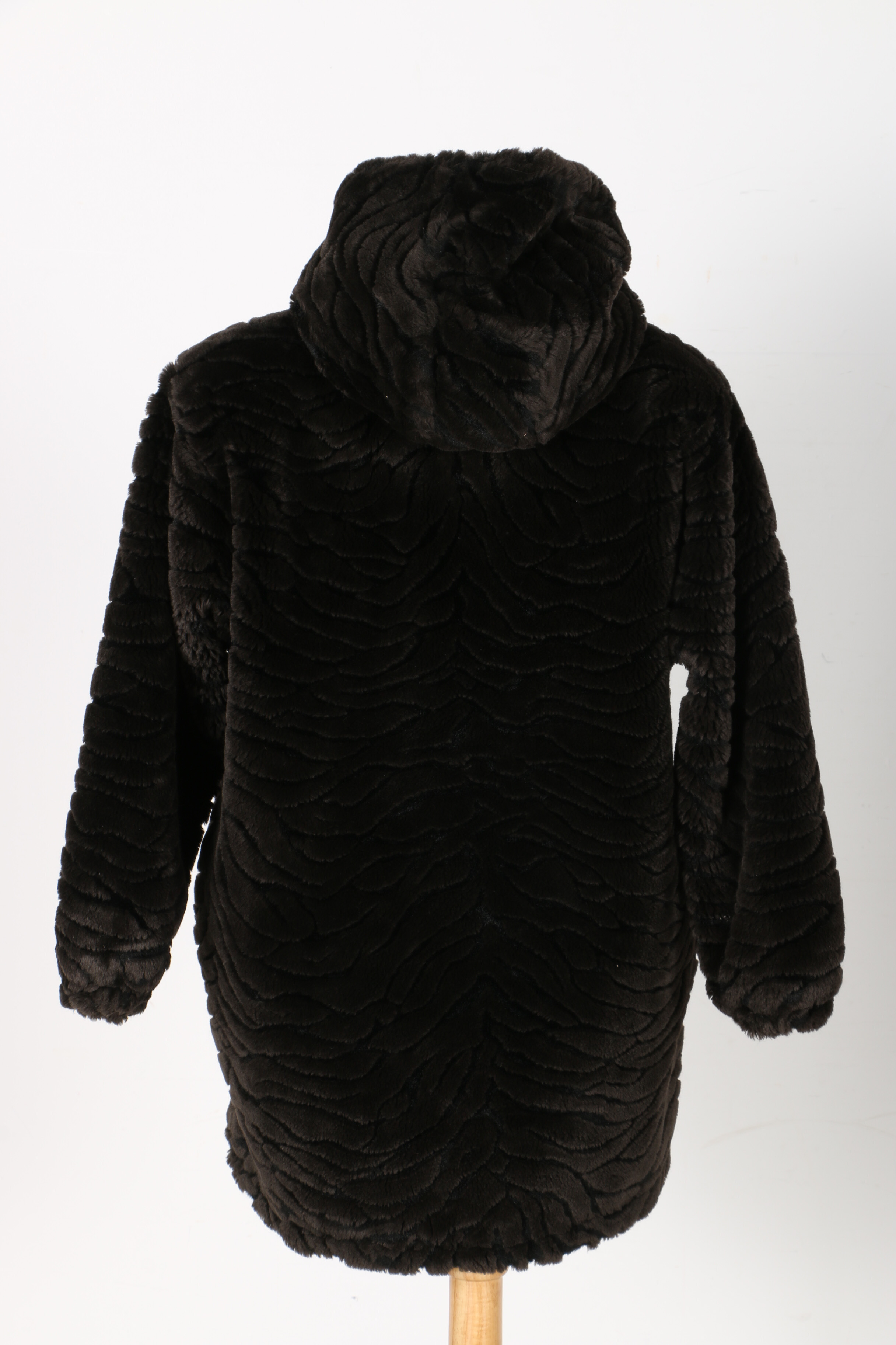 Faux Fur Kristen Blake Vest and Duffel Outdoor Coat