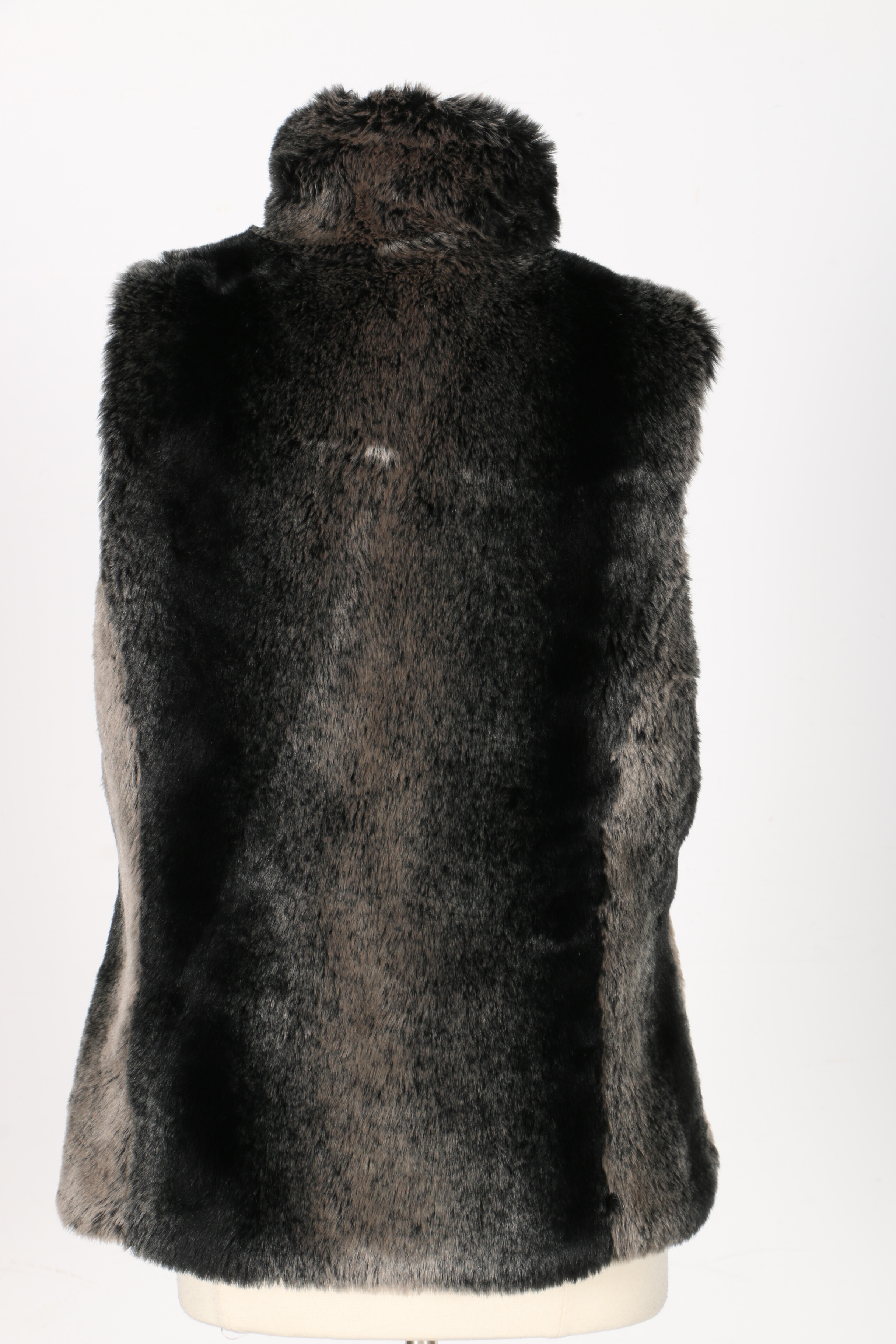Faux Fur Kristen Blake Vest and Duffel Outdoor Coat