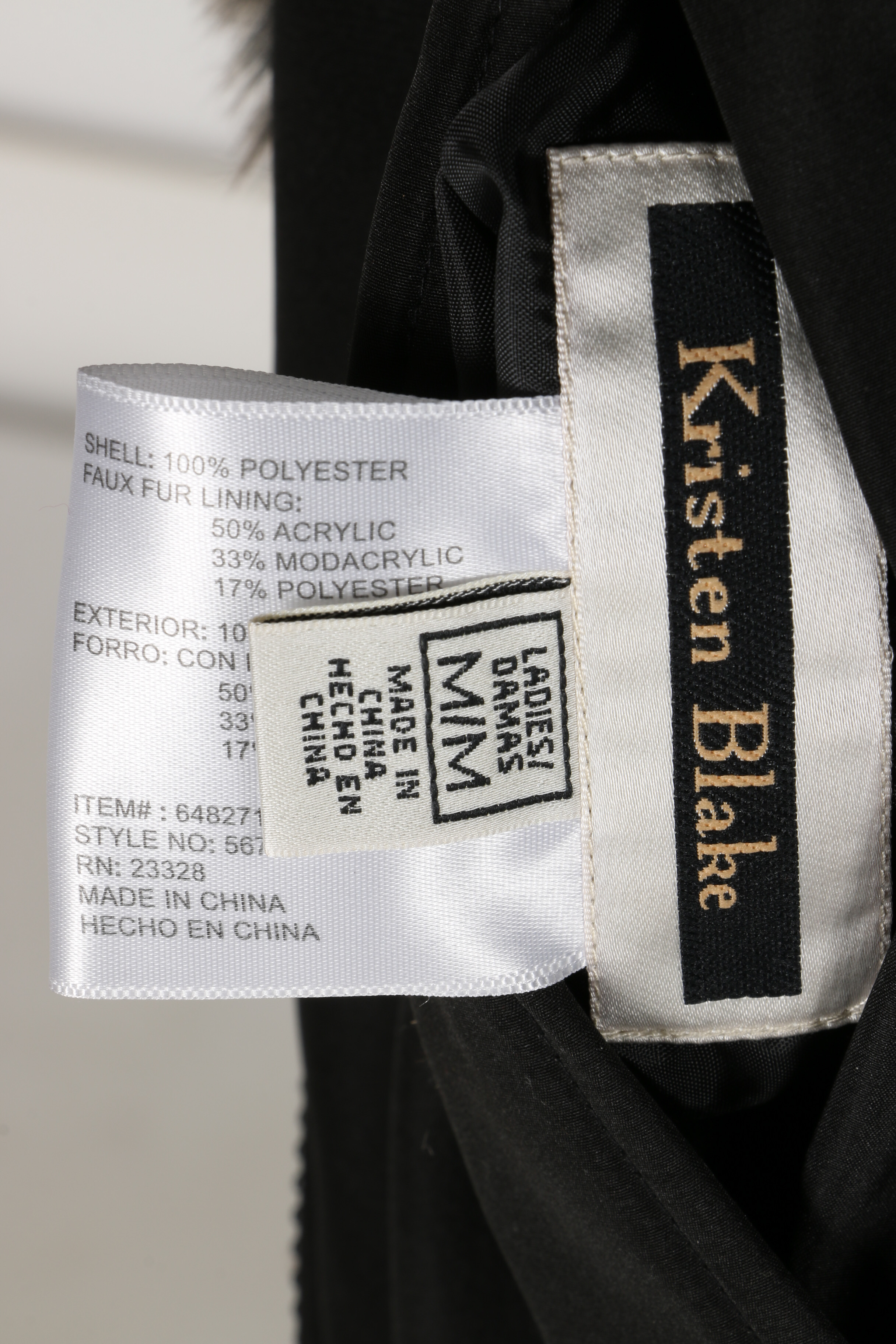 Faux Fur Kristen Blake Vest and Duffel Outdoor Coat