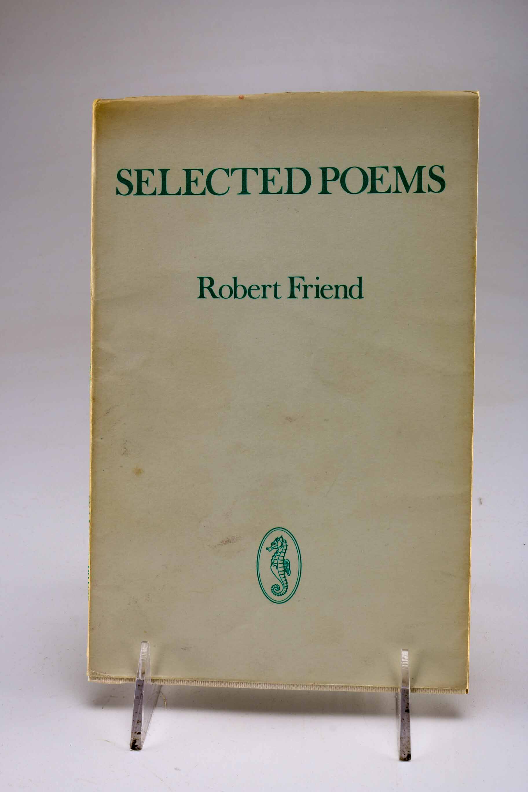 Three Antique Robert Friend Books of Poetry, One Signed