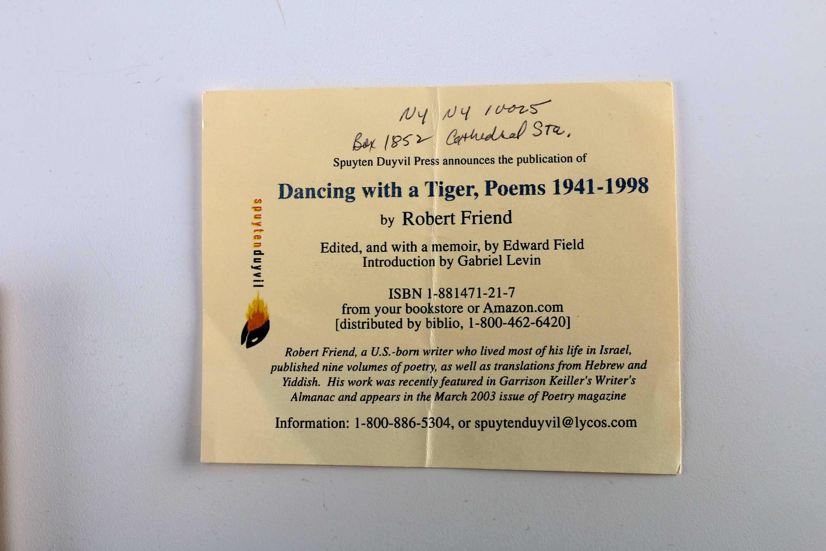 Three Antique Robert Friend Books of Poetry, One Signed