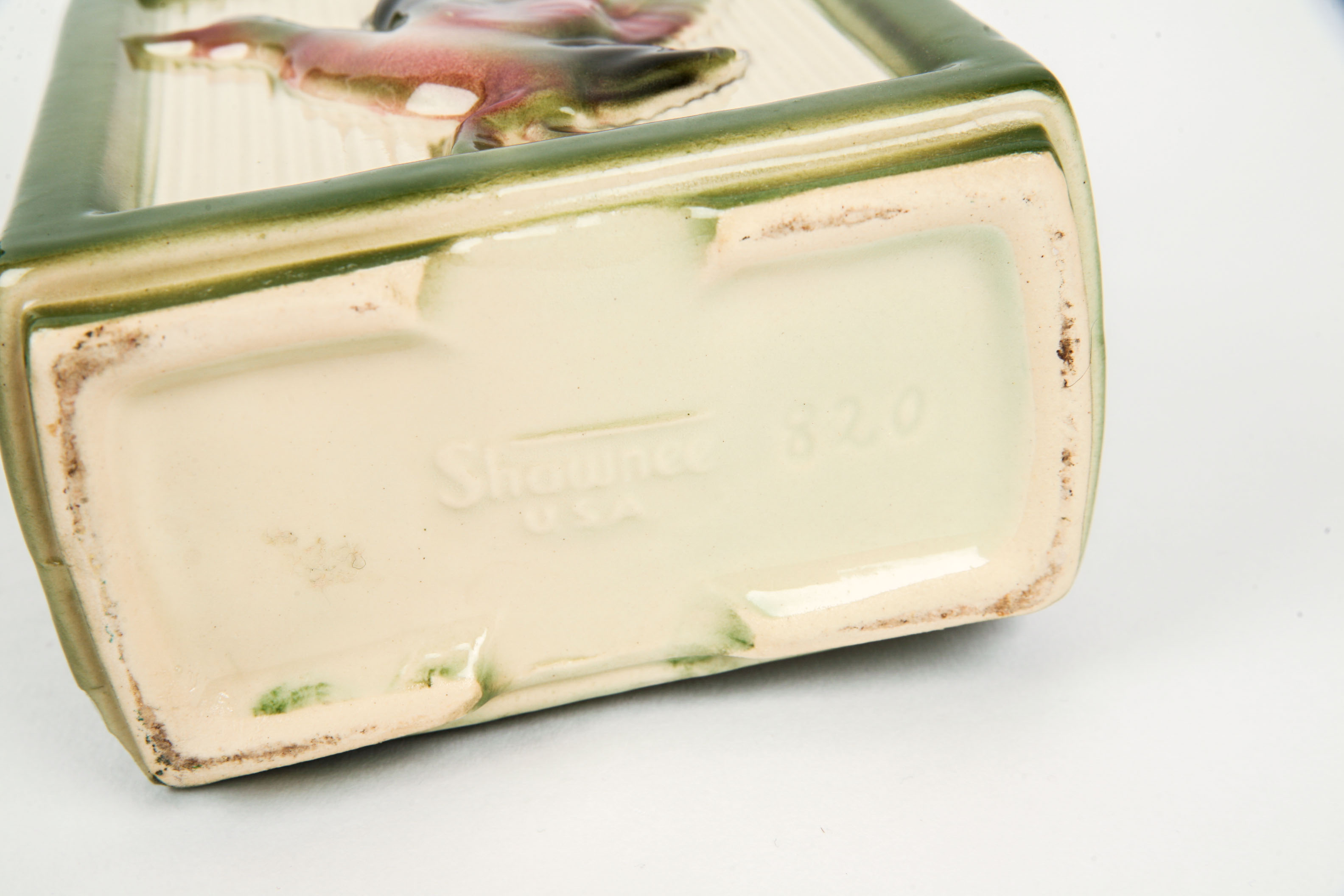 Decorative Round Bowl and Pair of Fowl Themed Vases