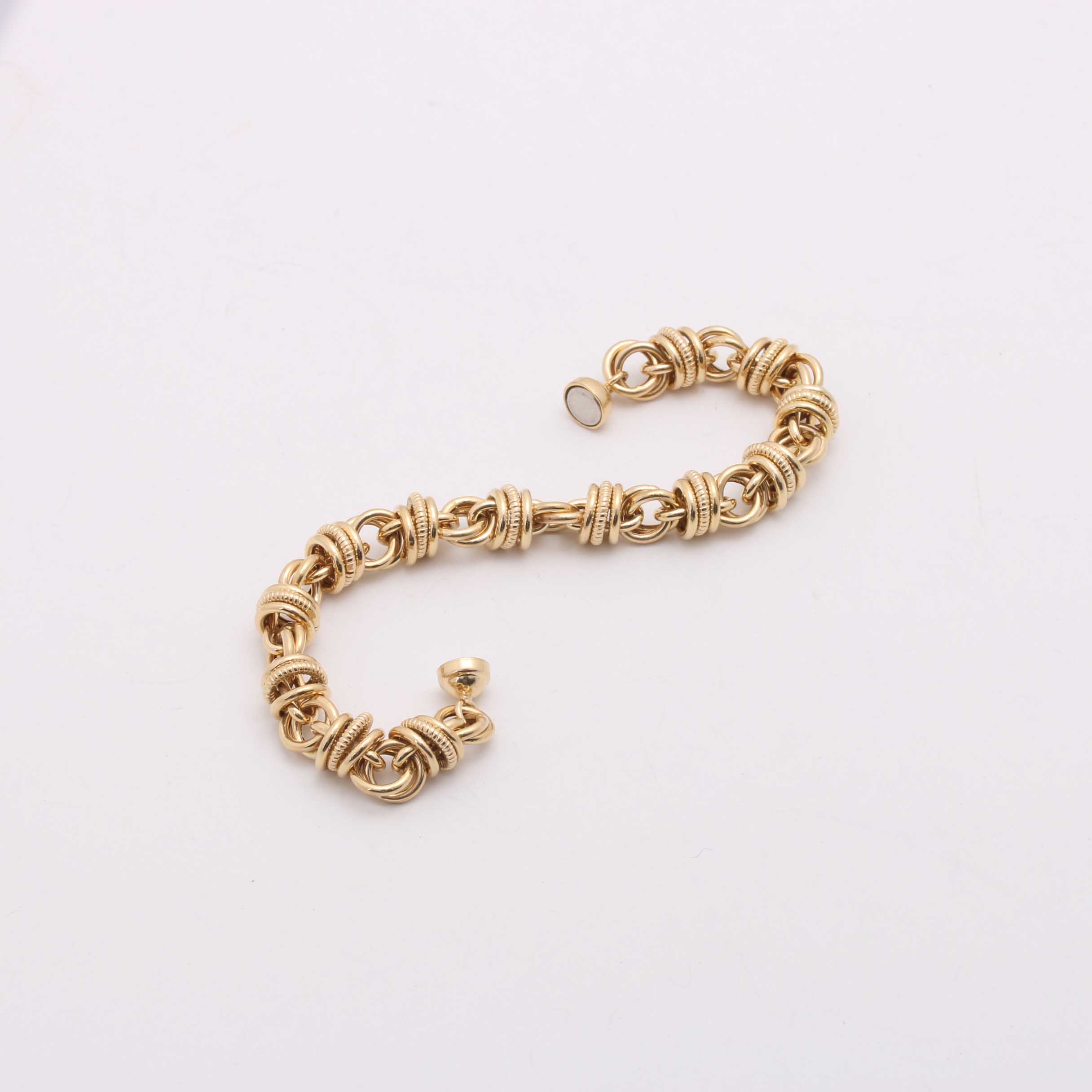 14K Yellow Gold Rolo Chain Bracelet