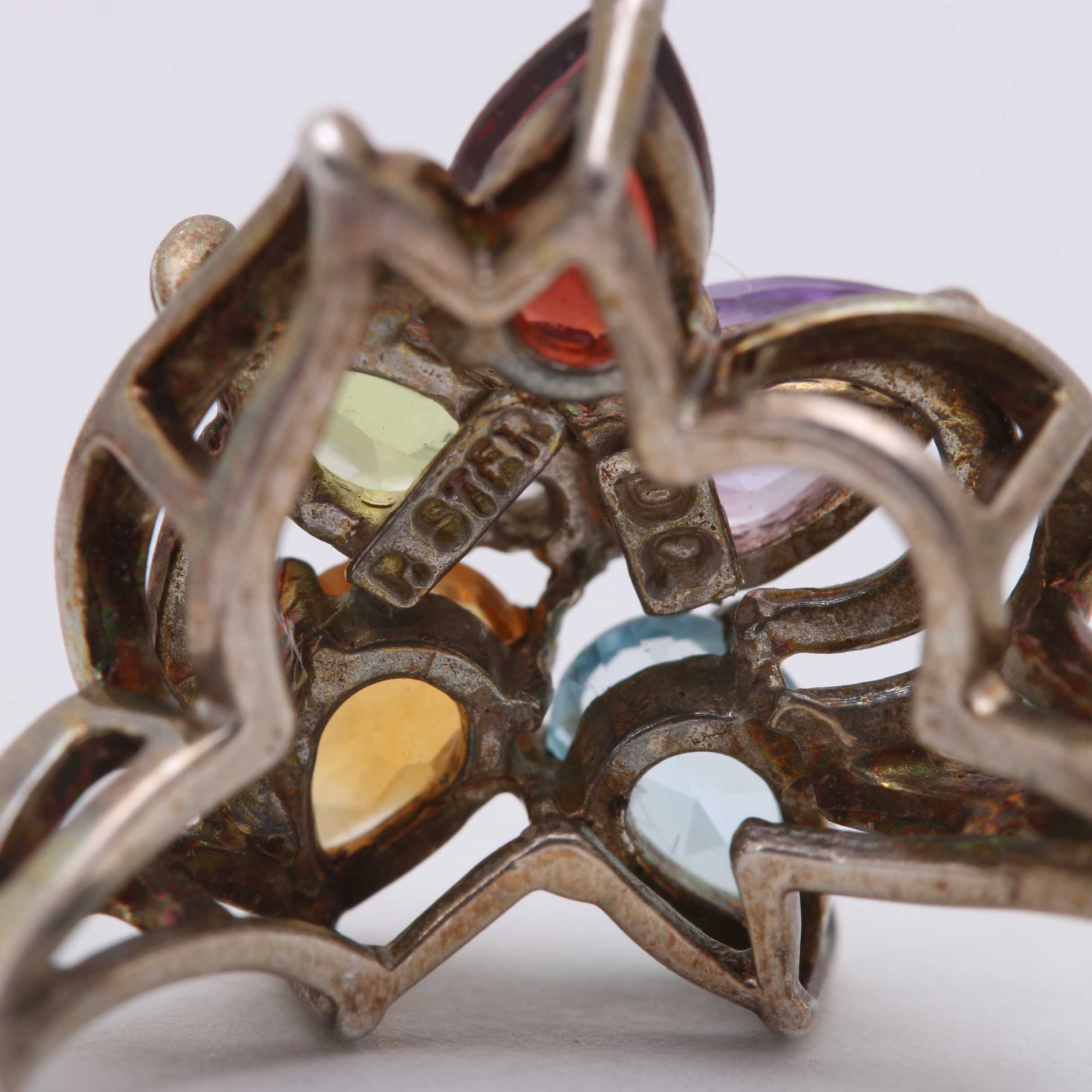 Collection of Sterling Silver and Purple Toned Stones