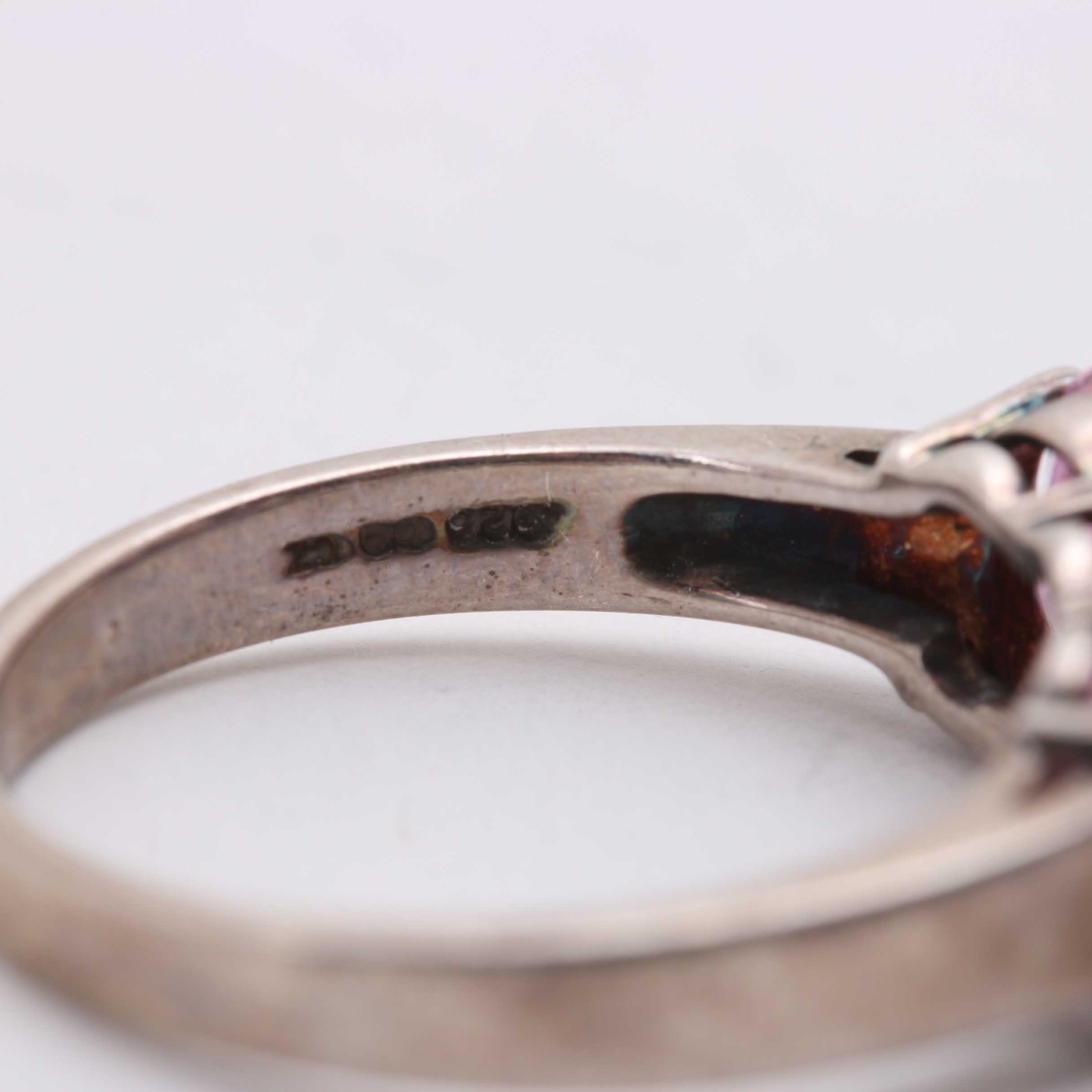 Collection of Sterling Silver and Purple Toned Stones