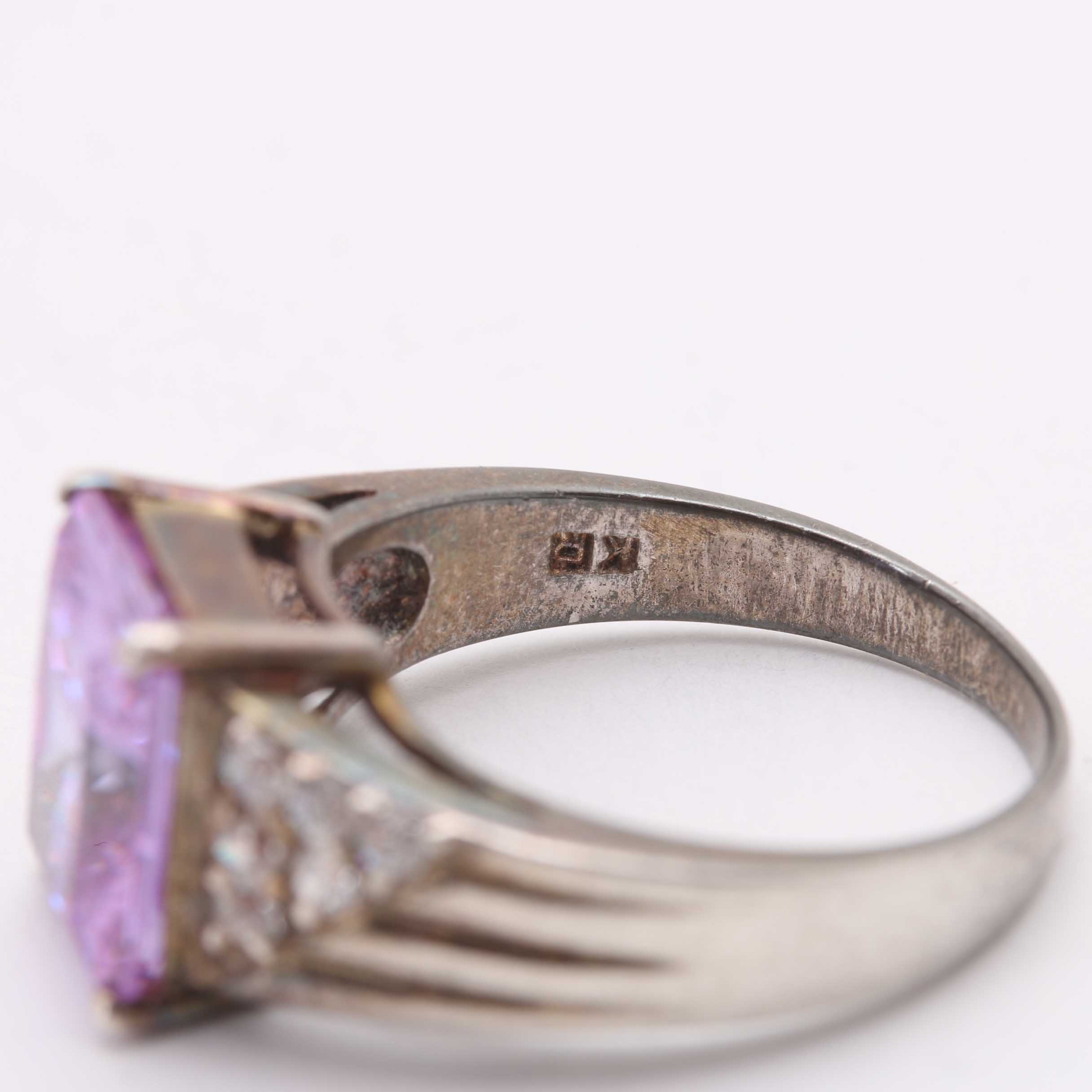 Collection of Sterling Silver and Purple Toned Stones