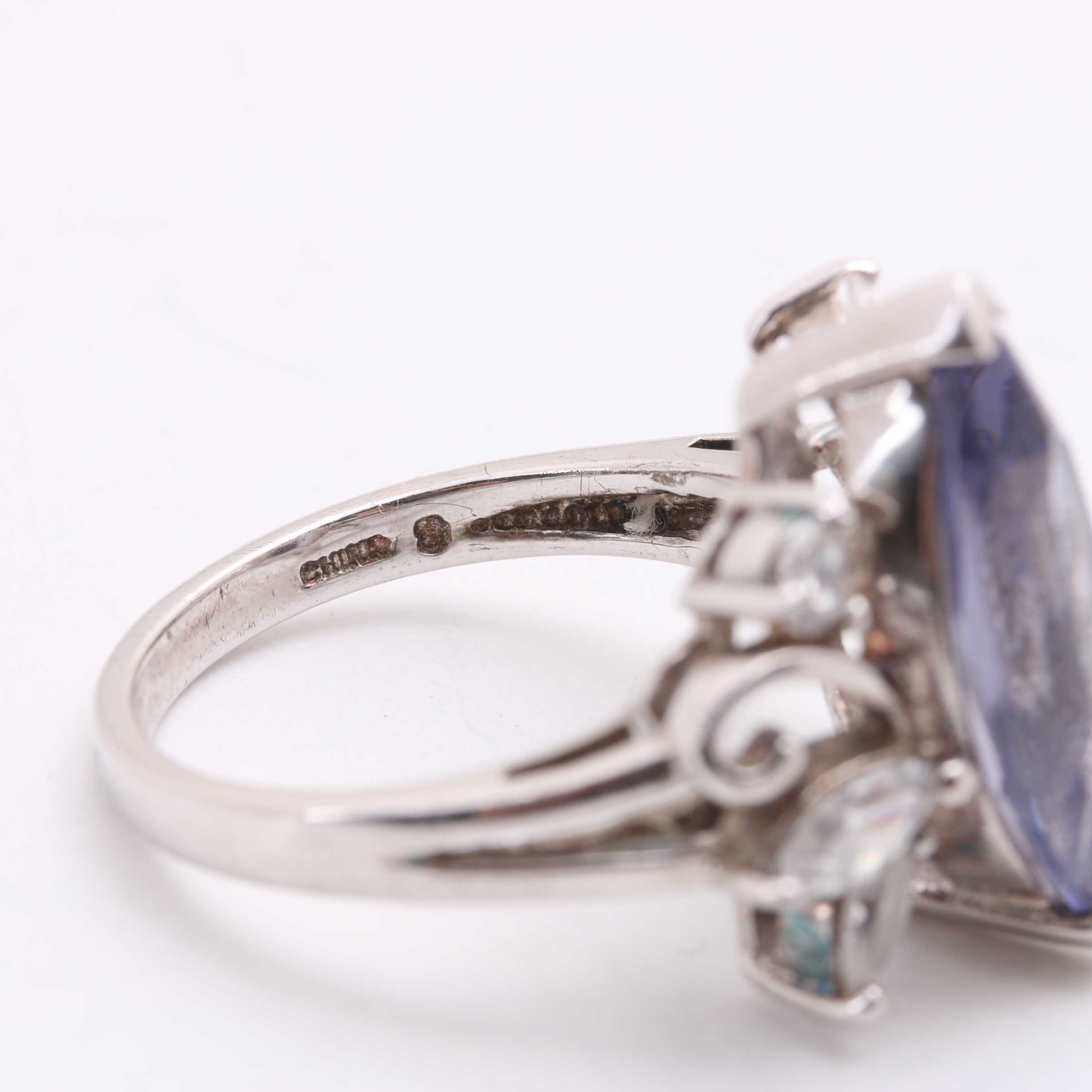 Collection of Sterling Silver and Purple Toned Stones