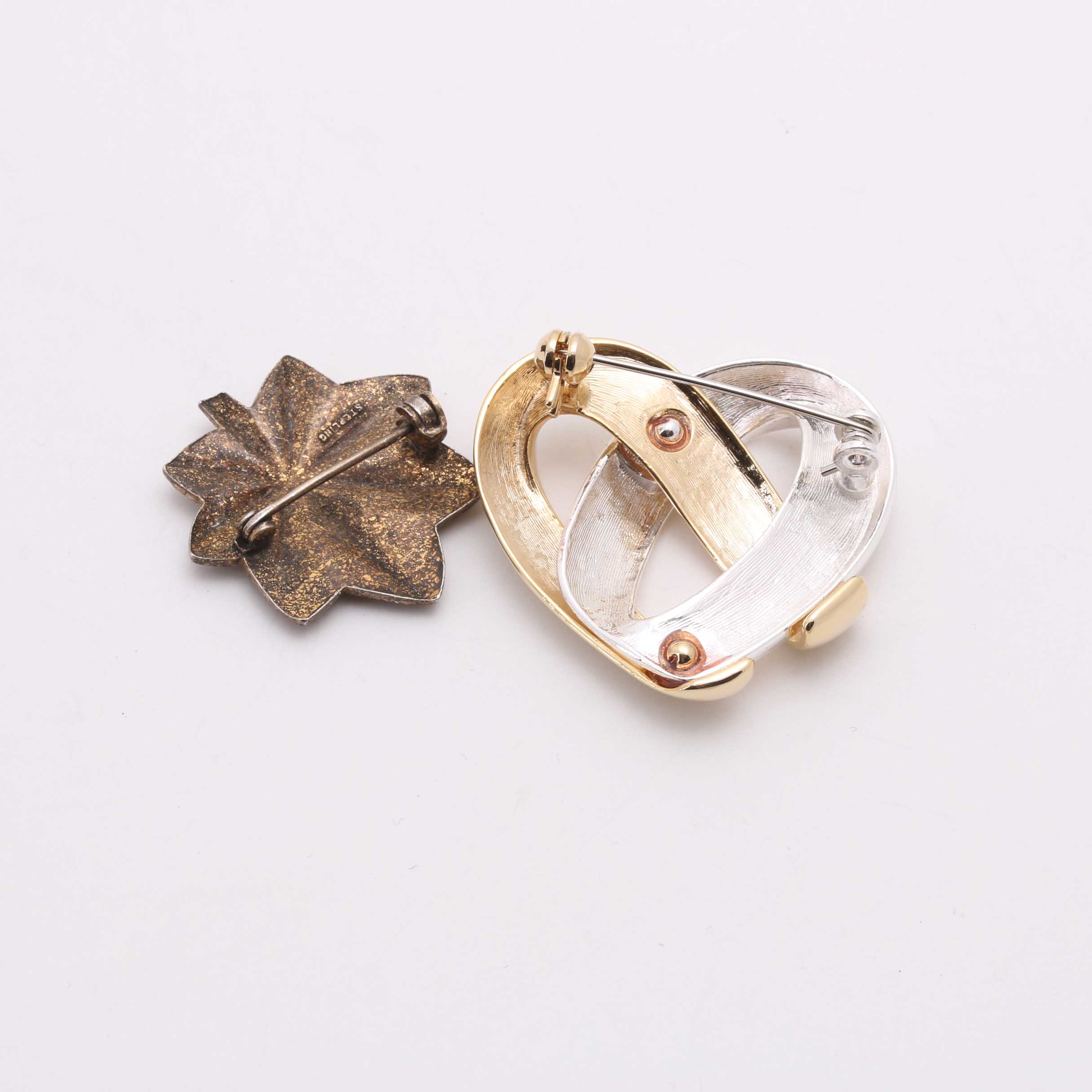 Assortment of Silver and Gold Tone Costume Jewelry