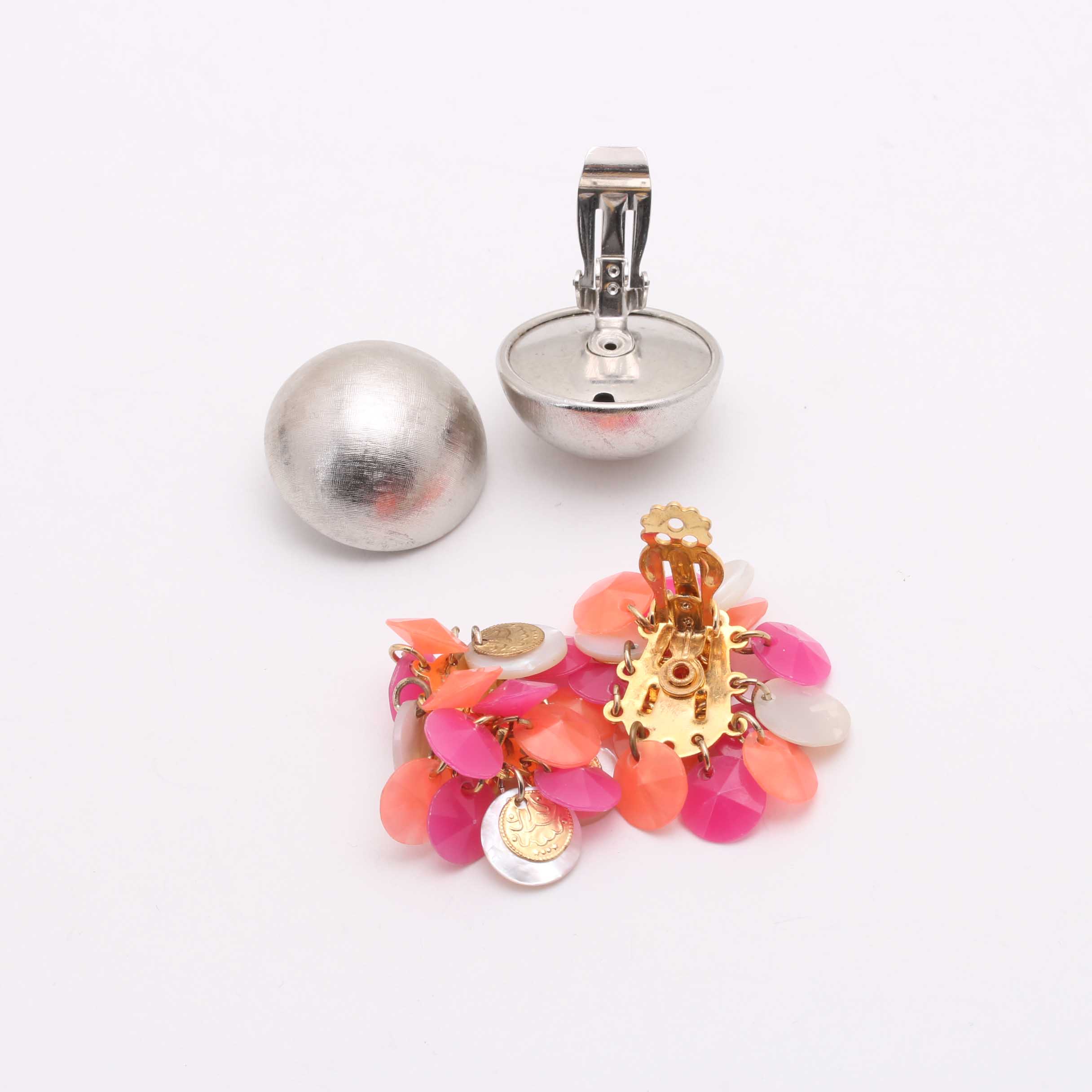 Assortment of Silver and Gold Tone Costume Jewelry