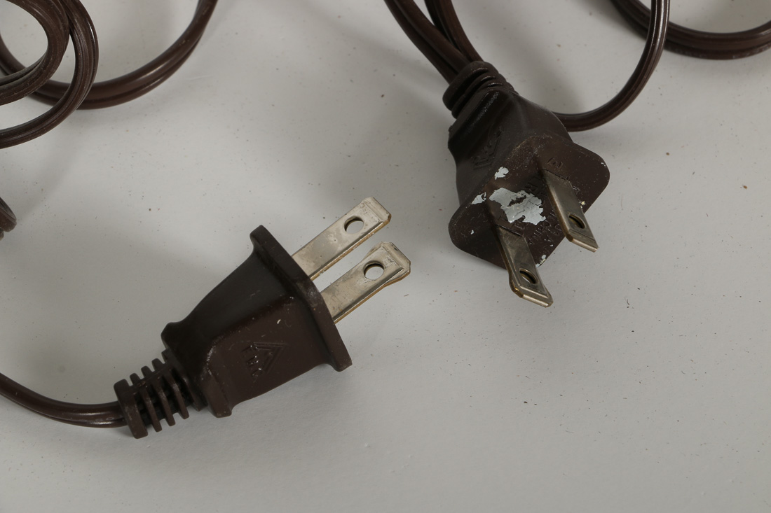 Pair of Yellow And Blue Ceramic Table Lamps