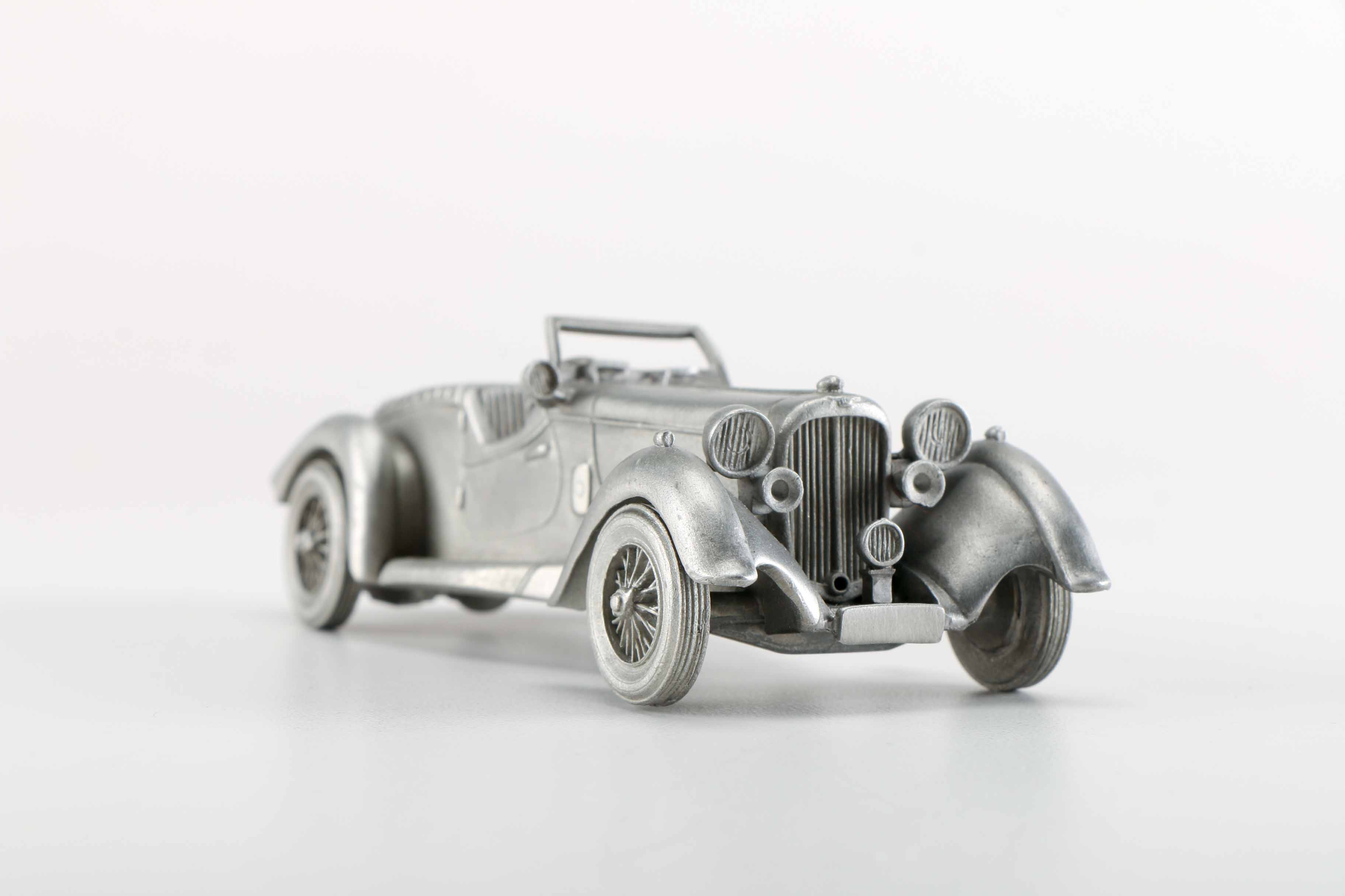 Collection of Danbury Mint Pewter Model Cars