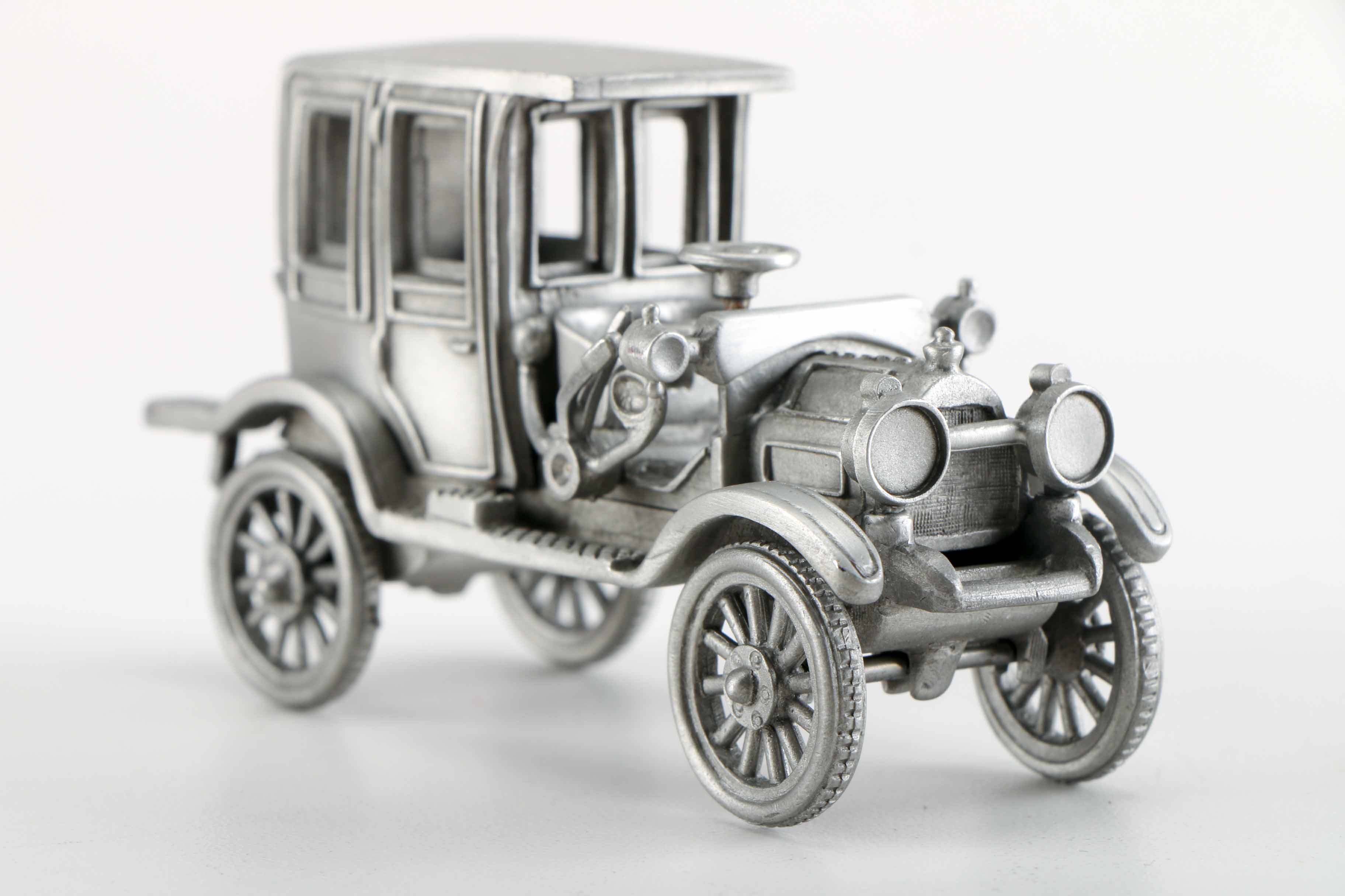 Collection of Danbury Mint Pewter Model Cars