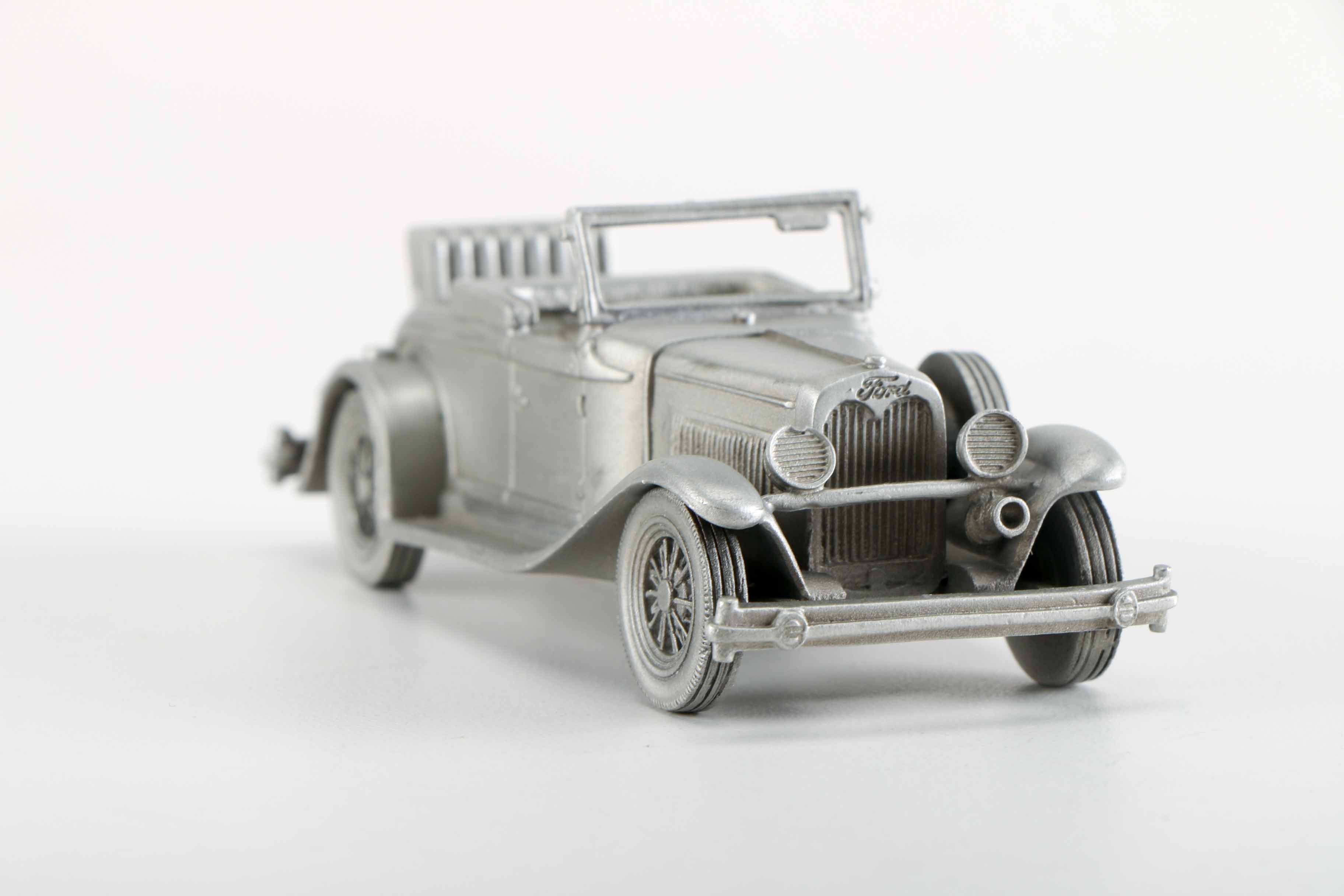 Collection of Danbury Mint Pewter Model Cars