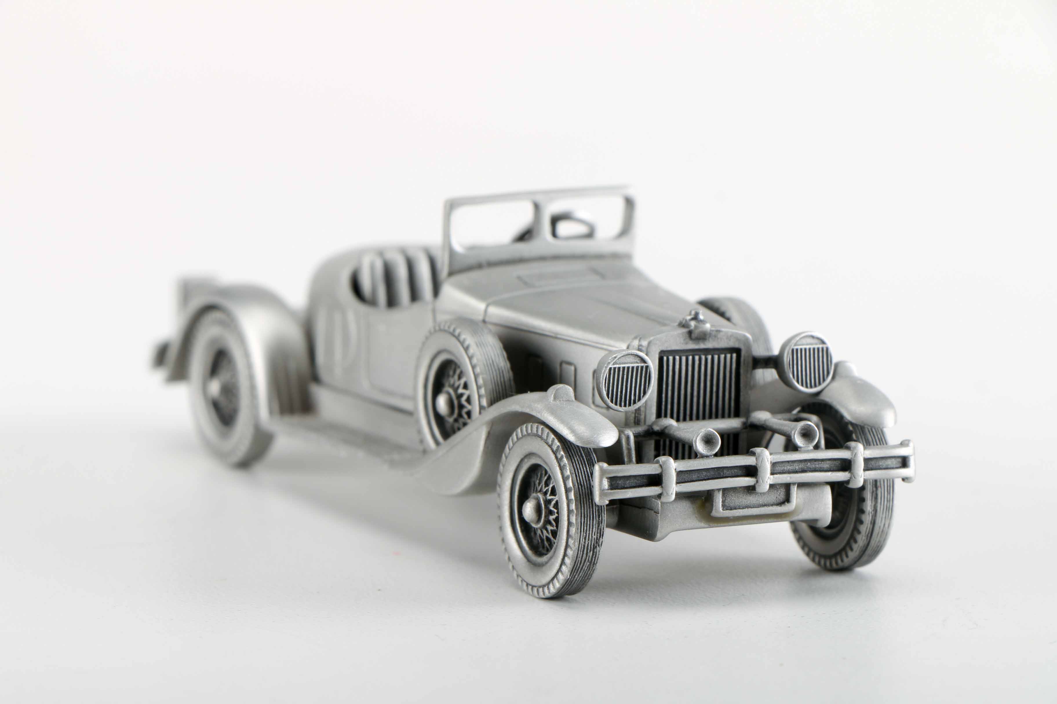 Collection of Danbury Mint Pewter Model Cars