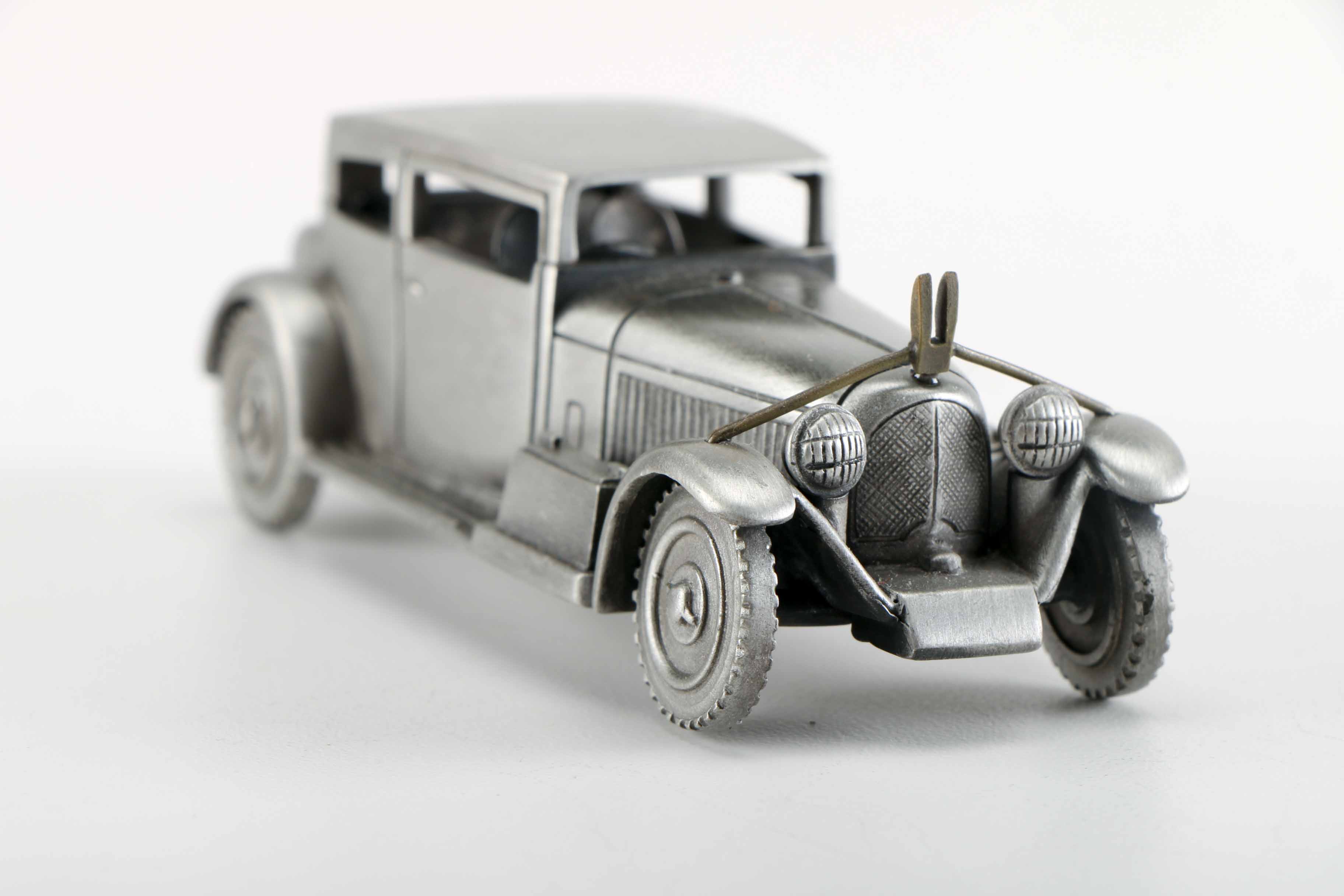 Collection of Danbury Mint Pewter Model Cars