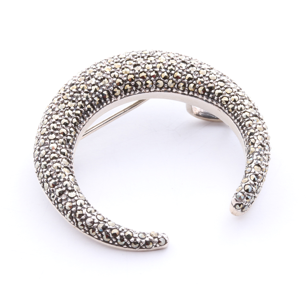 Assortment of Sterling Silver Marcasite and Amethyst Jewelry