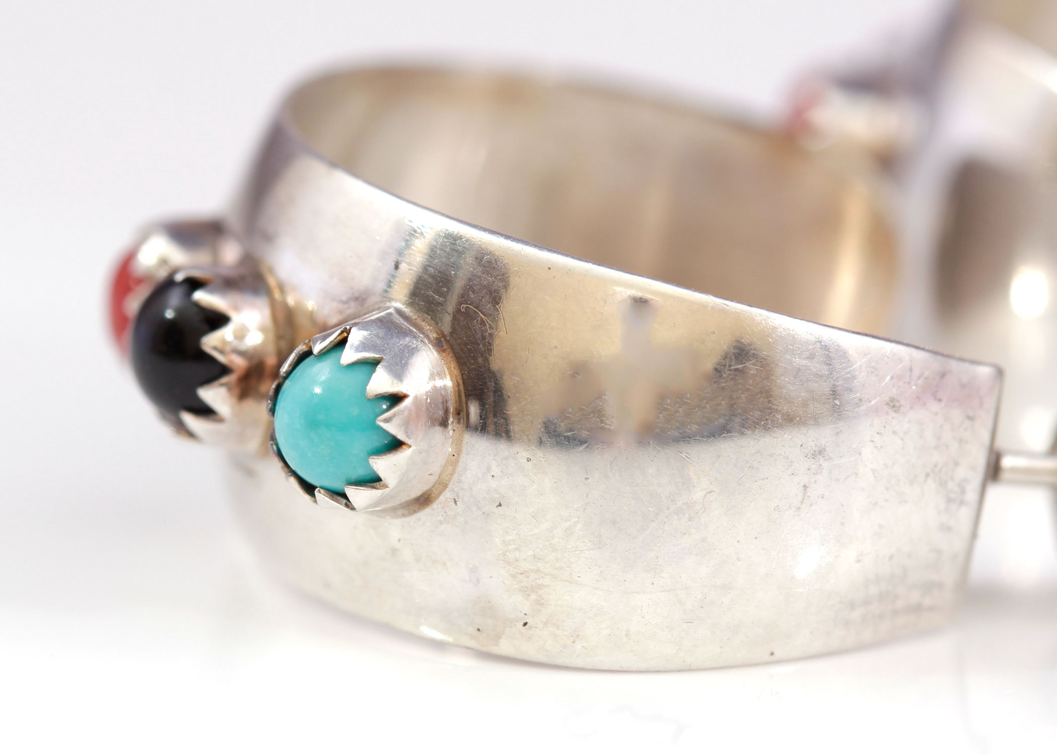 Sterling Silver Multi-Stone Earrings