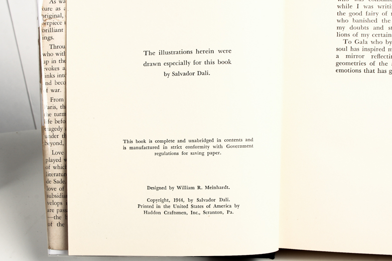"Hidden Faces" First Edition by Salvador Dalí