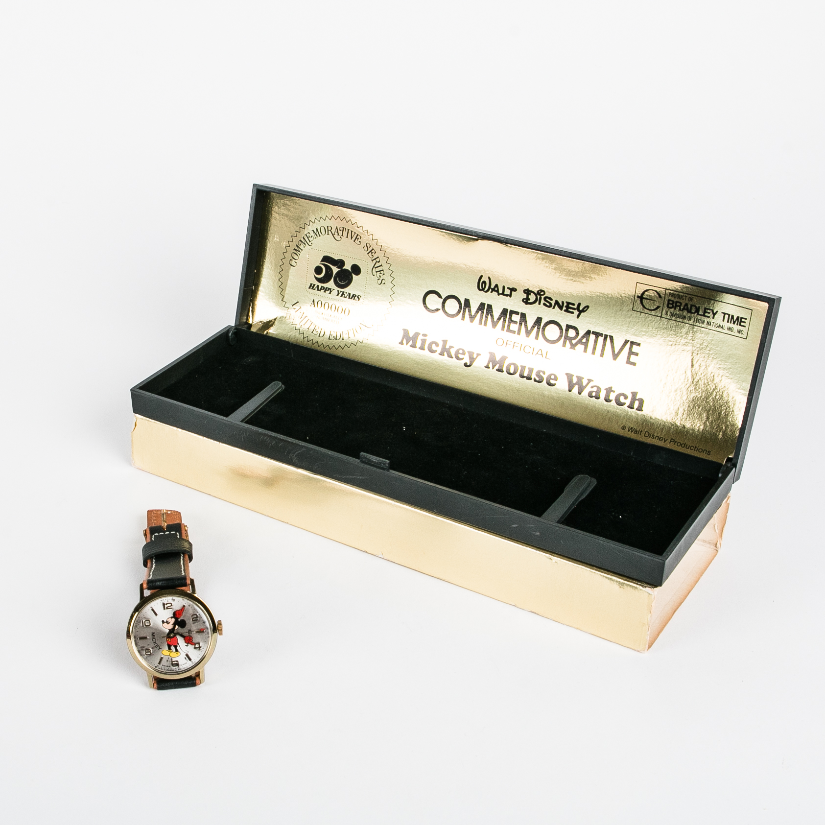 Bradley Time Commemorative Mickey Mouse Watch