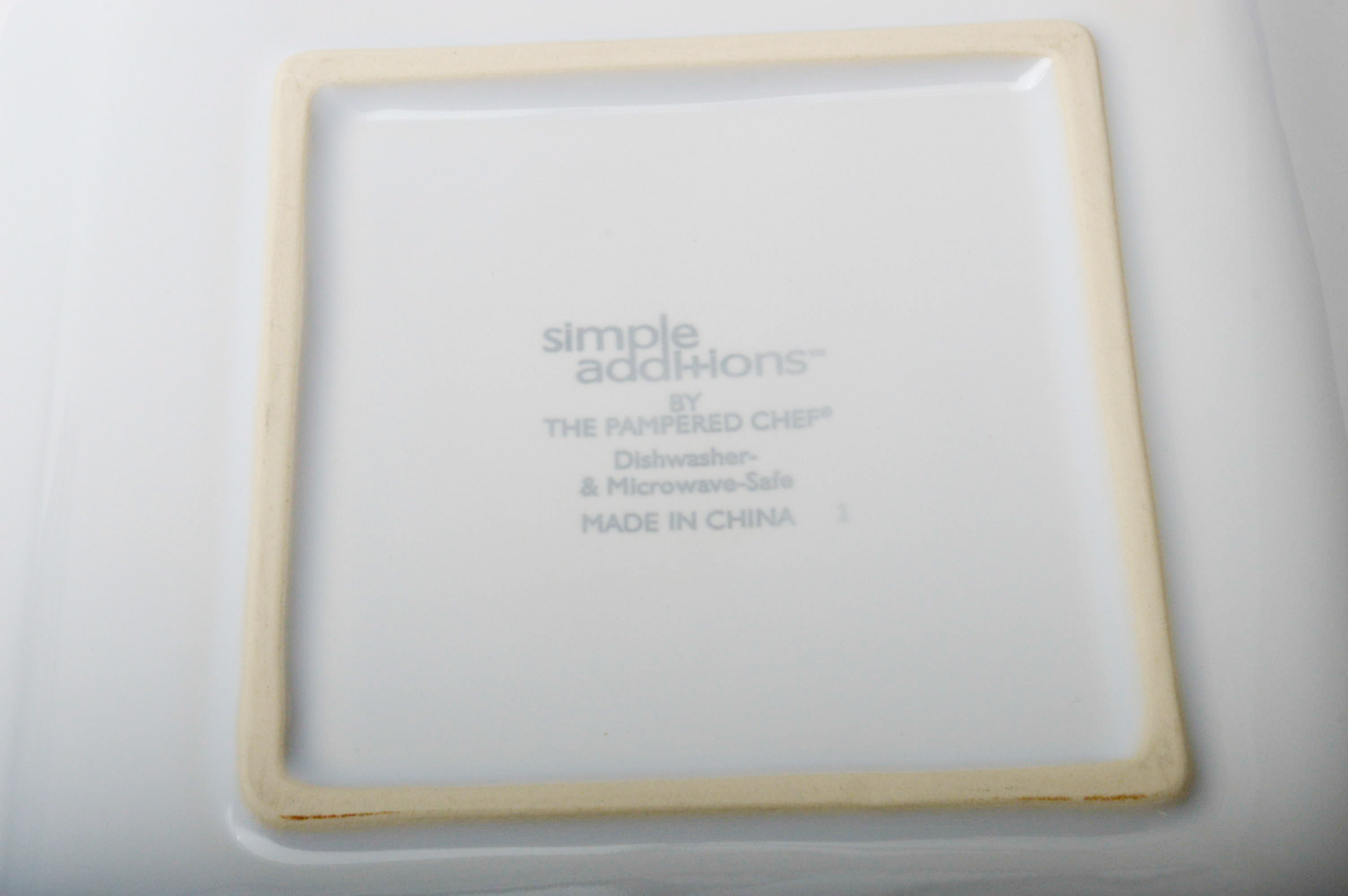 Ceramic "Simple Additions" by The Pampered Chef Tableware