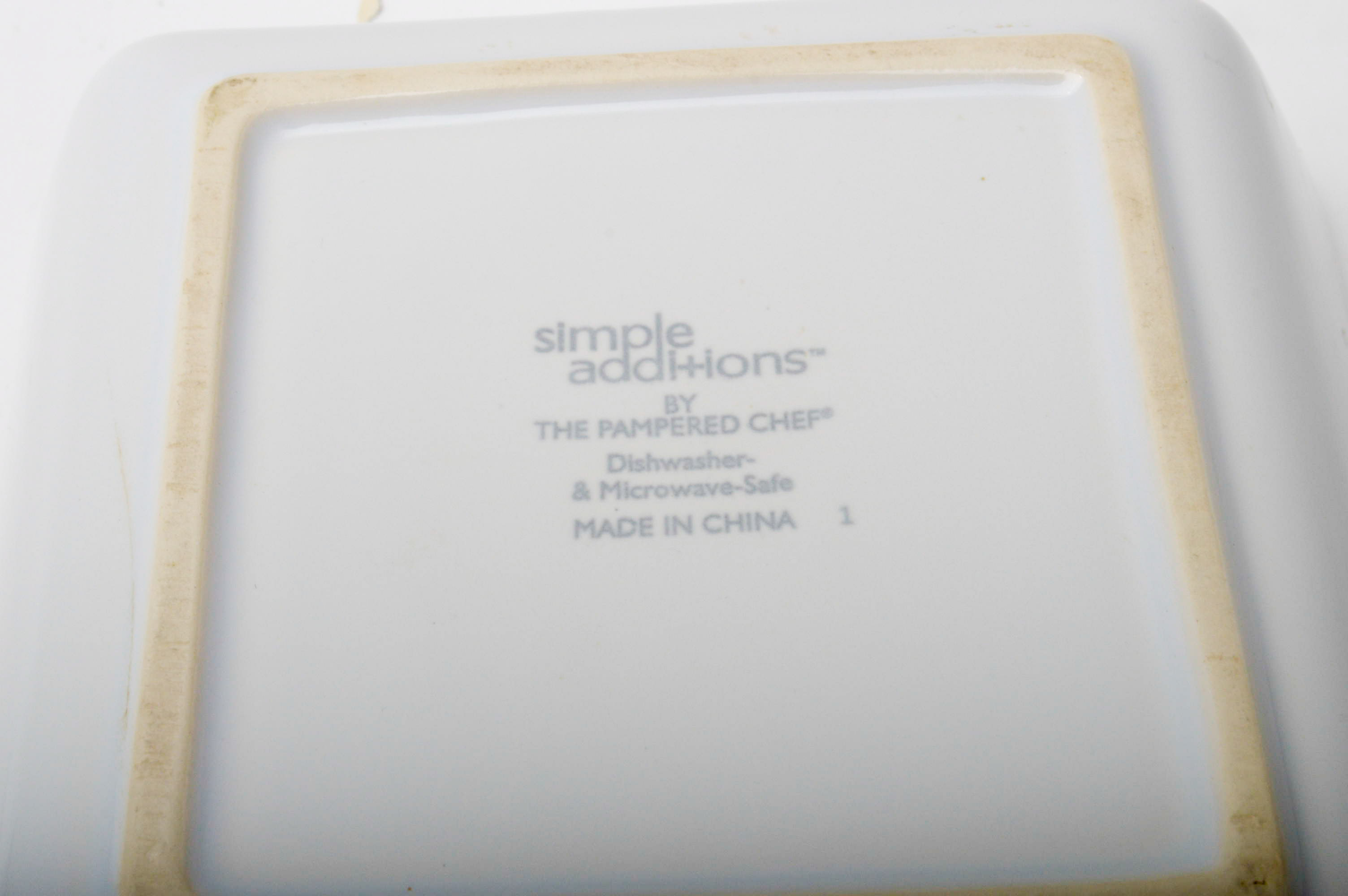 Ceramic "Simple Additions" by The Pampered Chef Tableware