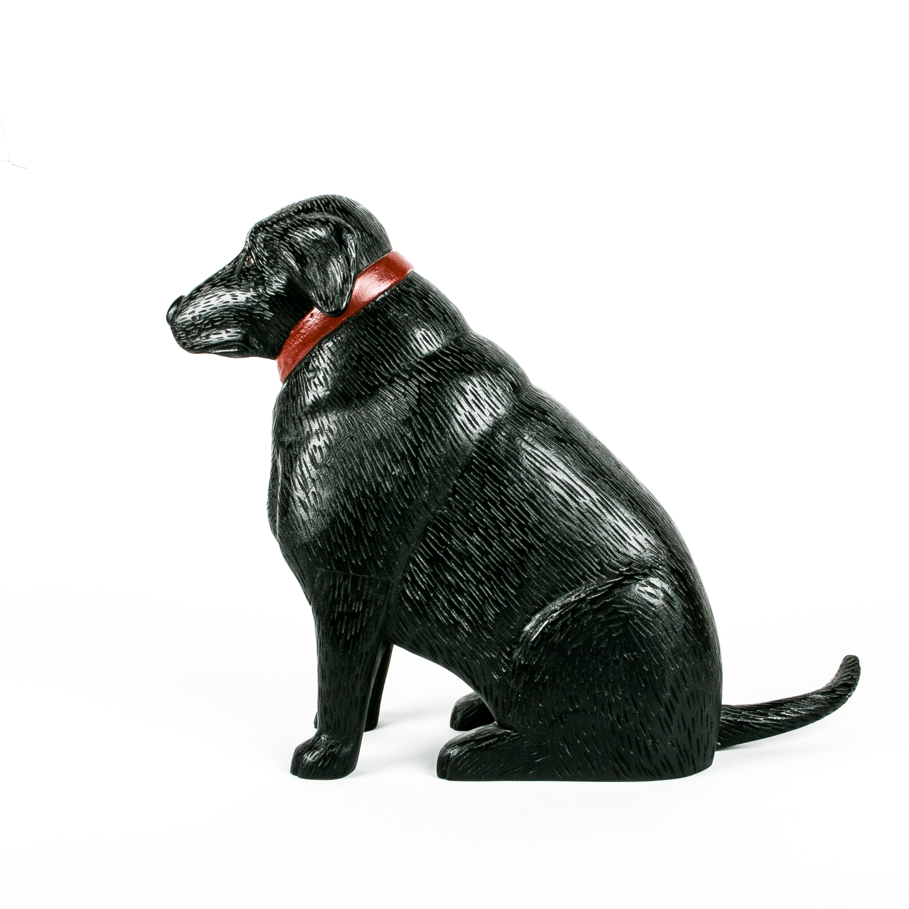 Stephen Huneck Hand Carved Black Labrador Retriever Sculpture