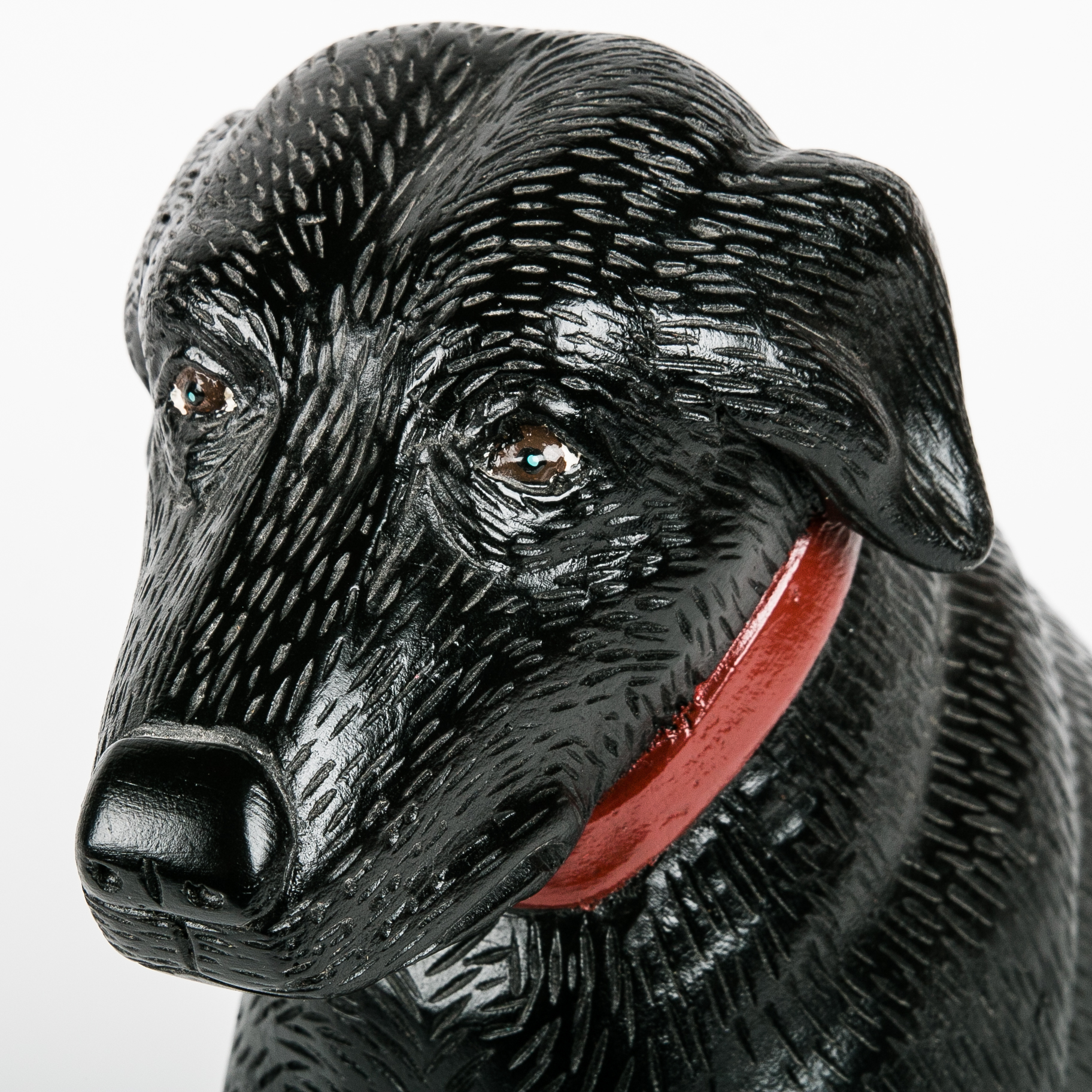 Stephen Huneck Hand Carved Black Labrador Retriever Sculpture