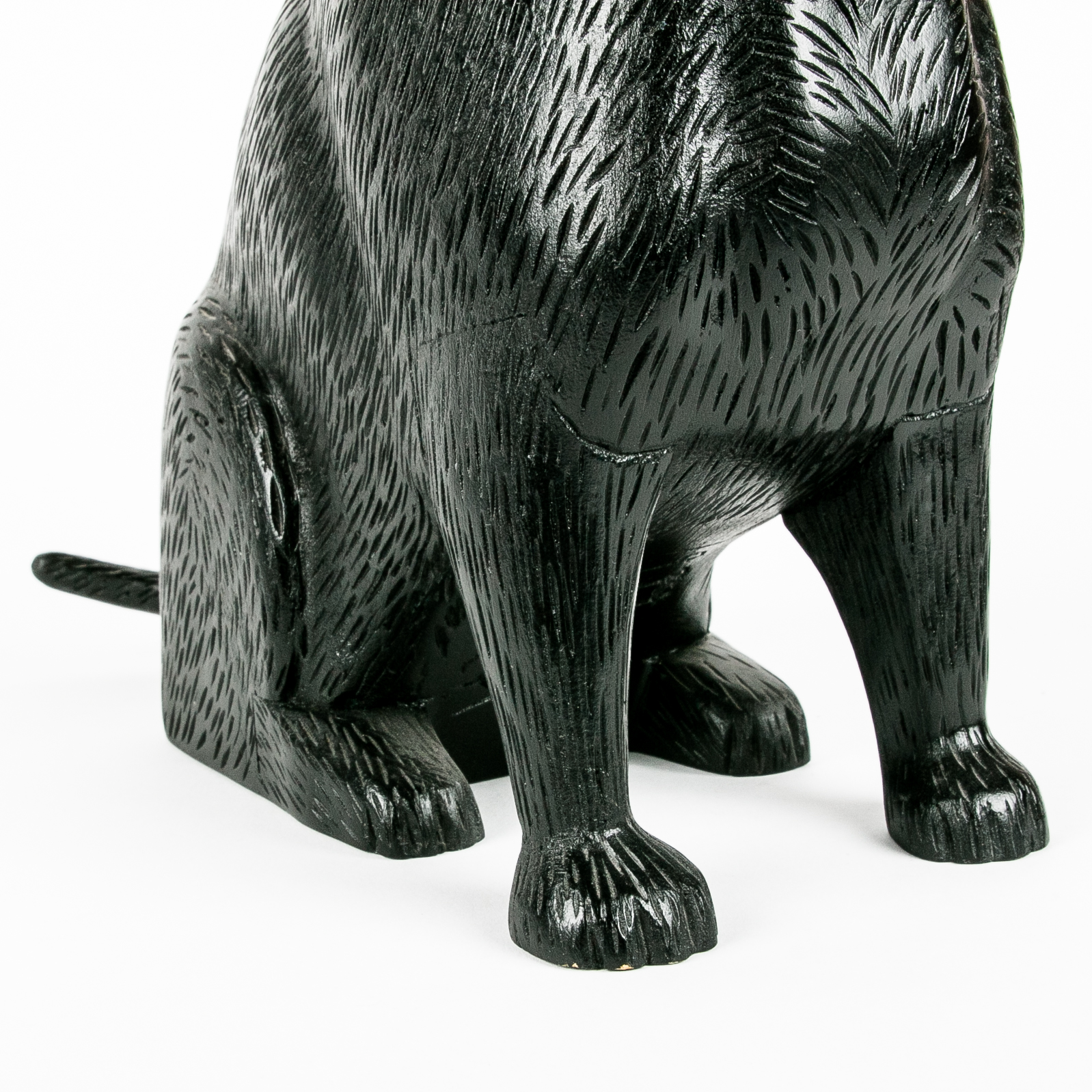 Stephen Huneck Hand Carved Black Labrador Retriever Sculpture