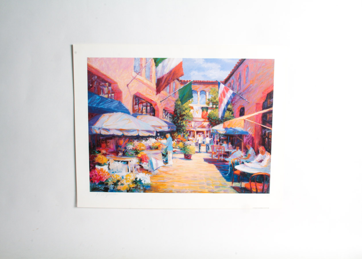 Four Harry Wysocki Signed Offset Lithograph Prints