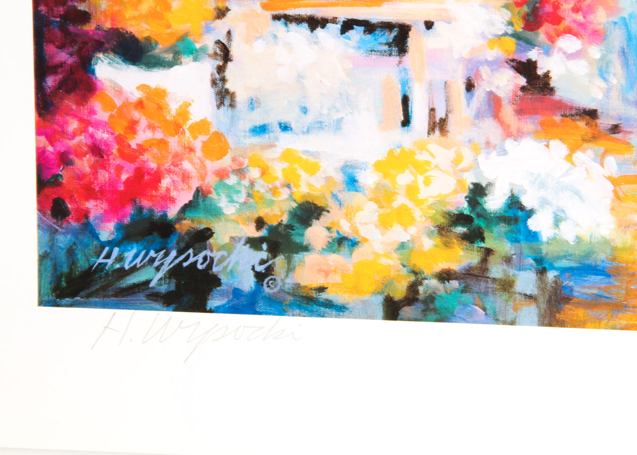 Four Harry Wysocki Signed Offset Lithograph Prints