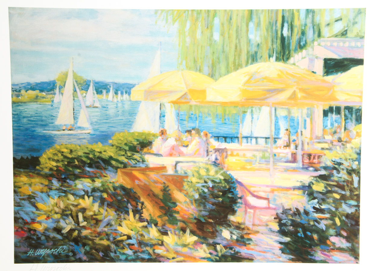 Four Harry Wysocki Signed Offset Lithograph Prints