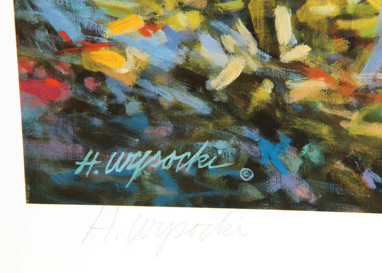 Four Harry Wysocki Signed Offset Lithograph Prints