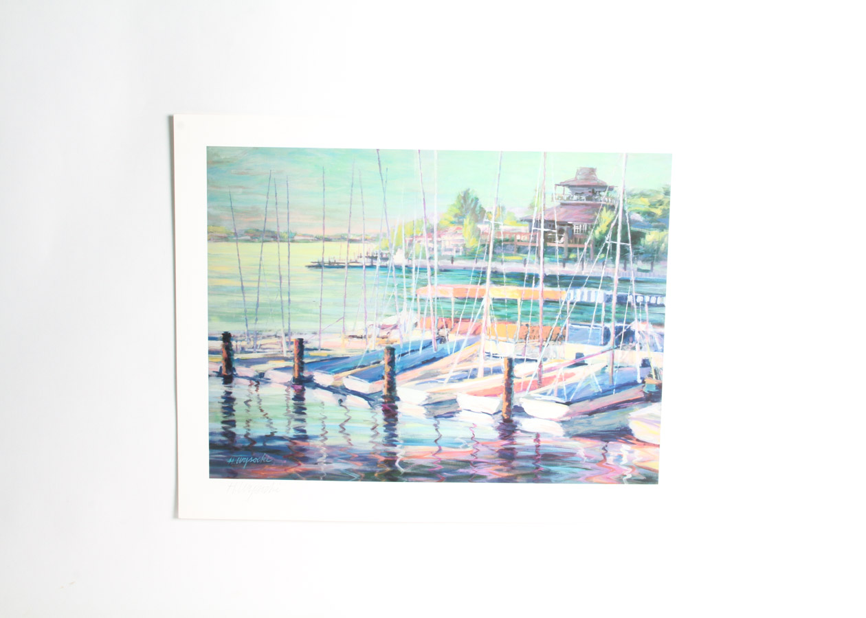 Four Harry Wysocki Signed Offset Lithograph Prints