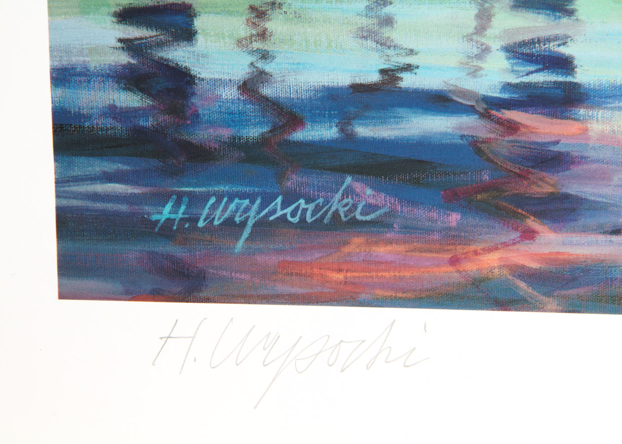 Four Harry Wysocki Signed Offset Lithograph Prints