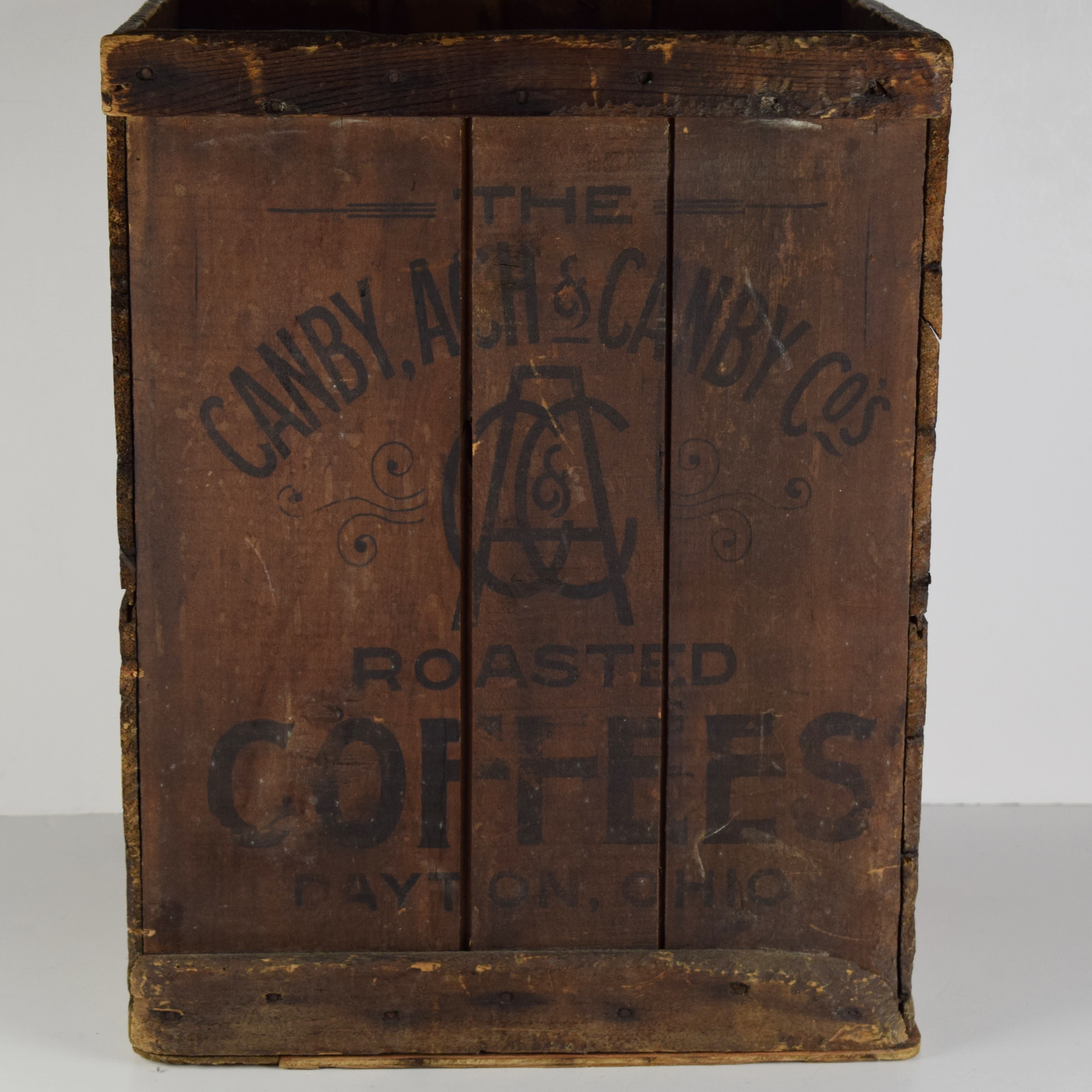 Vintage Canby, Ach & Canby Coffee Crate from Dayton, Ohio