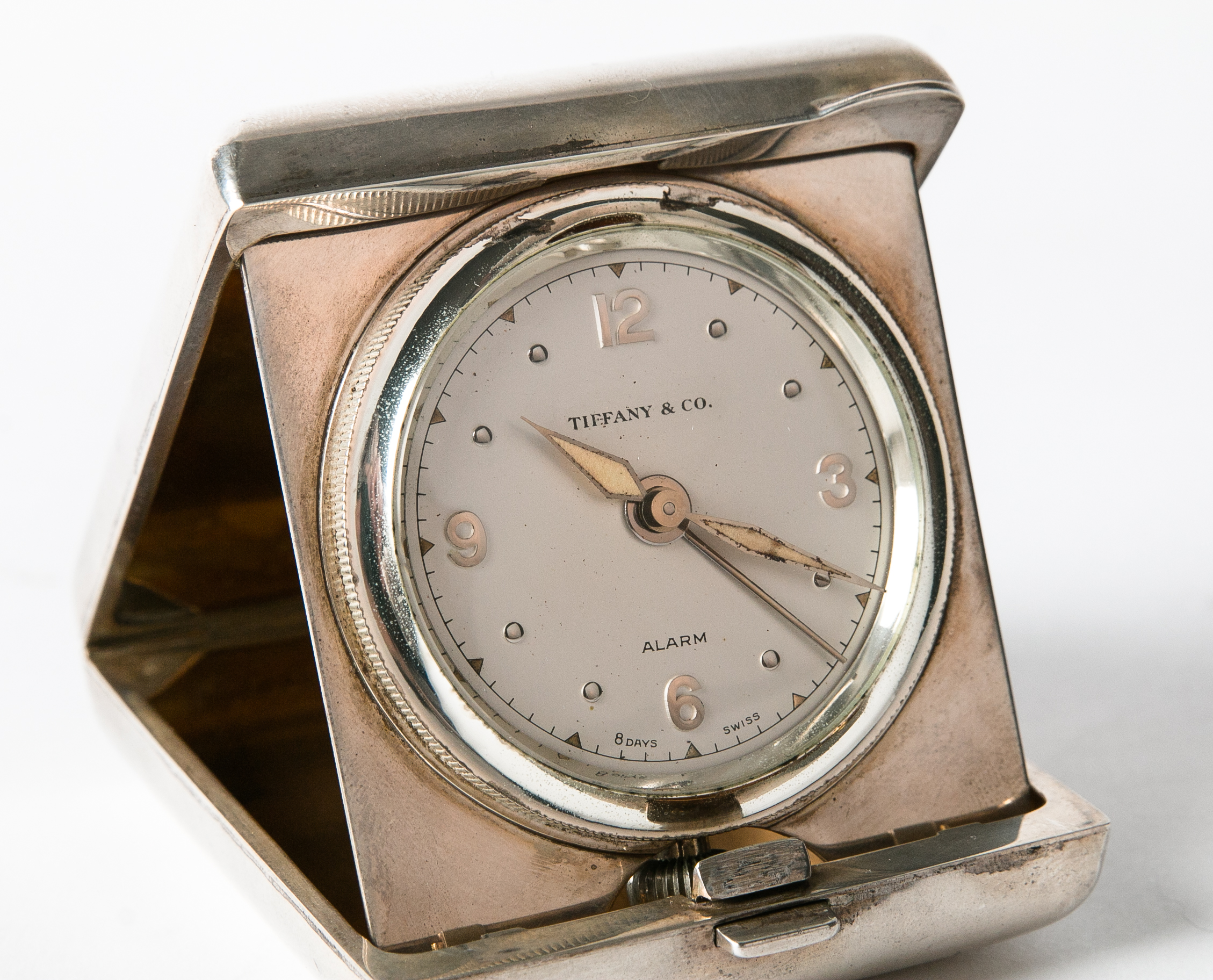 Tiffany & Co. Sterling Silver Travel Alarm Clock