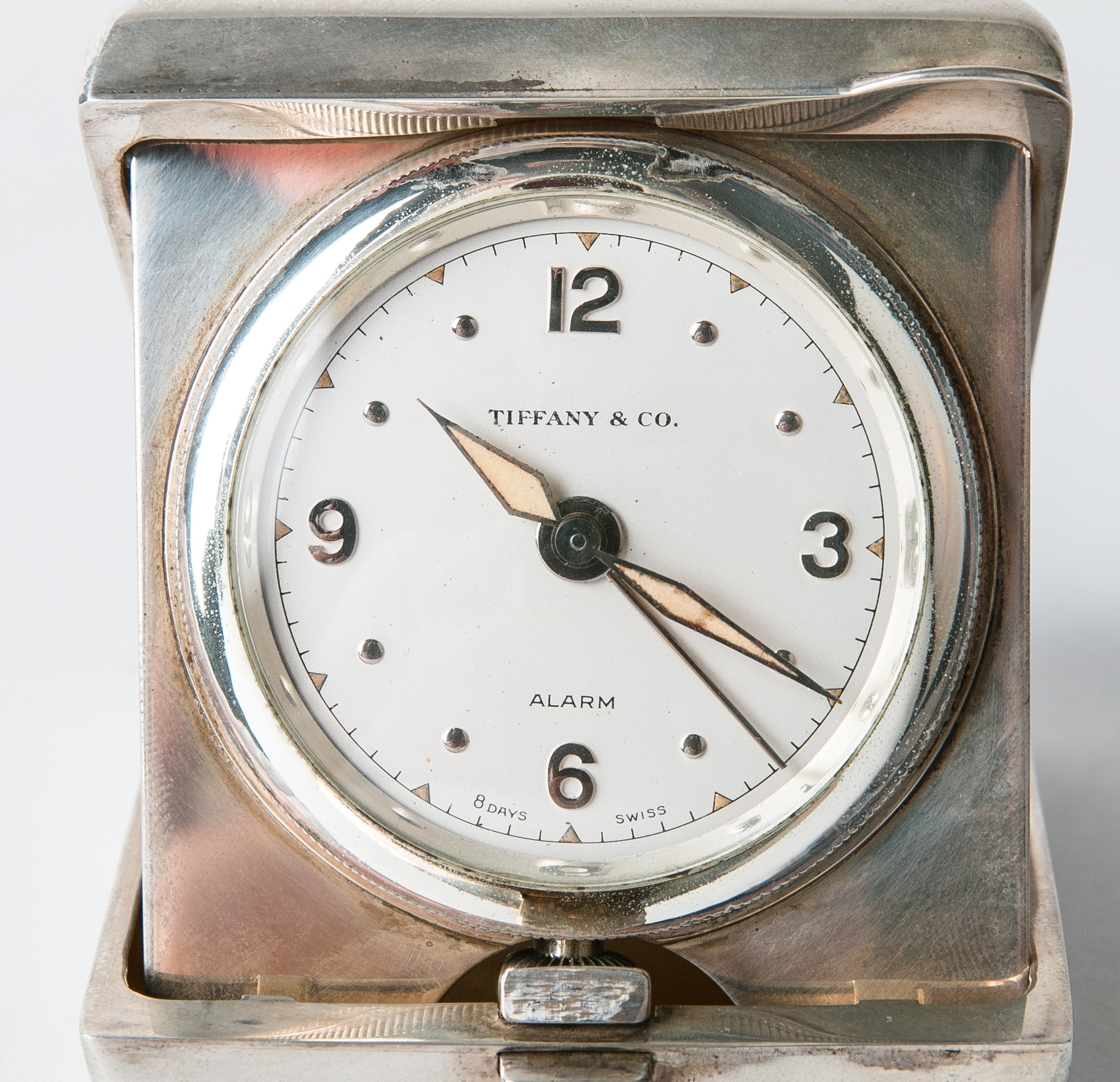 Tiffany & Co. Sterling Silver Travel Alarm Clock