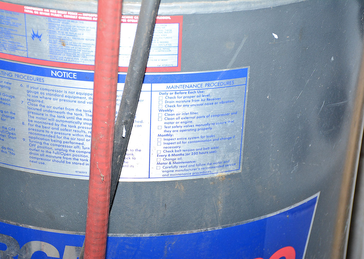 Ingersol Charge Air Pro 5HP Air Compressor