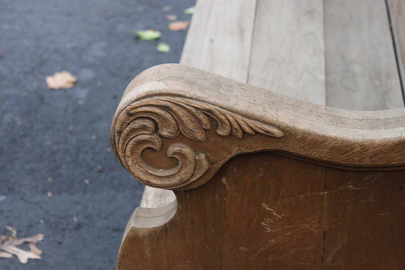 Antique Wooden Church Pew