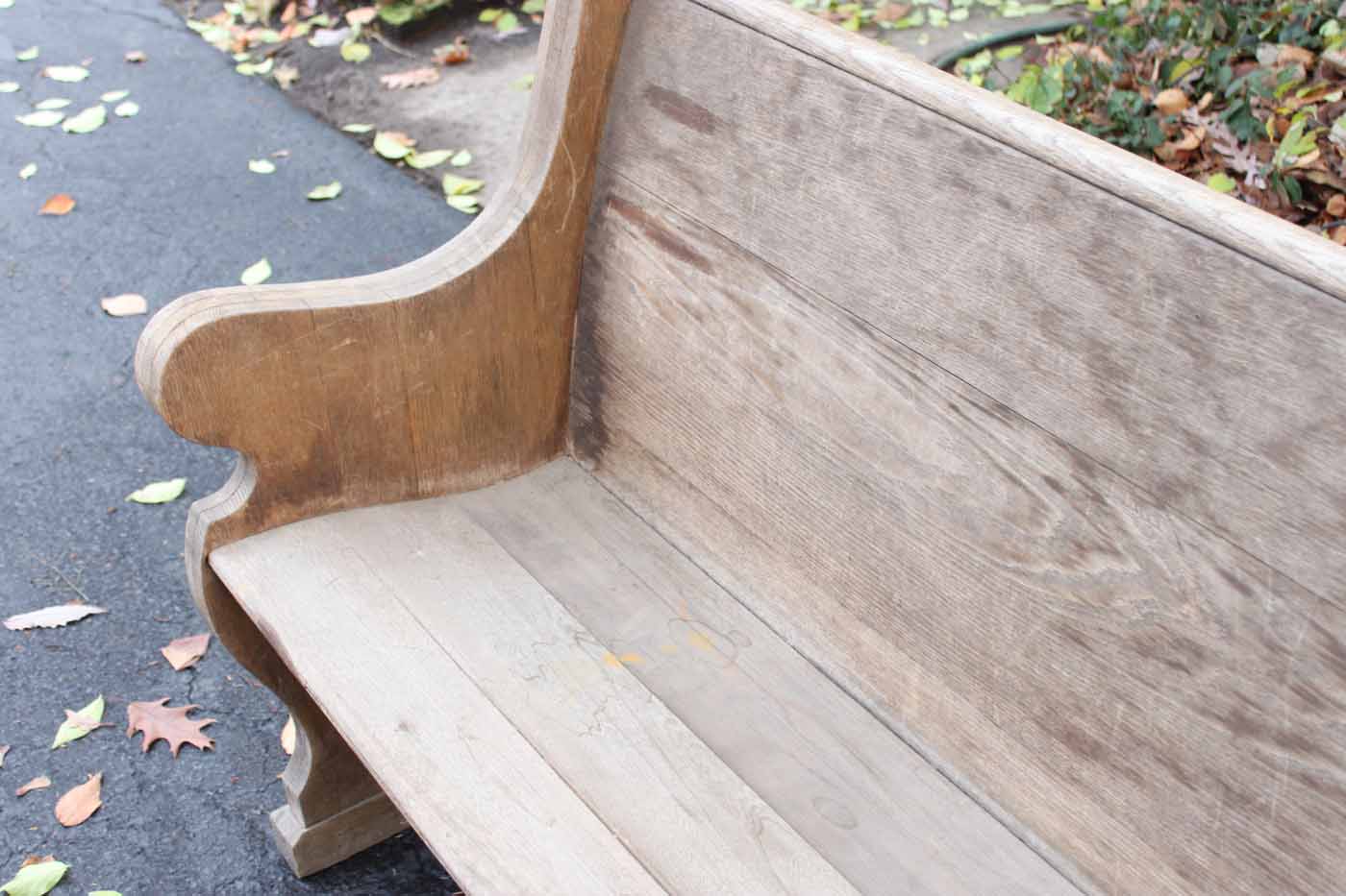 Antique Wooden Church Pew