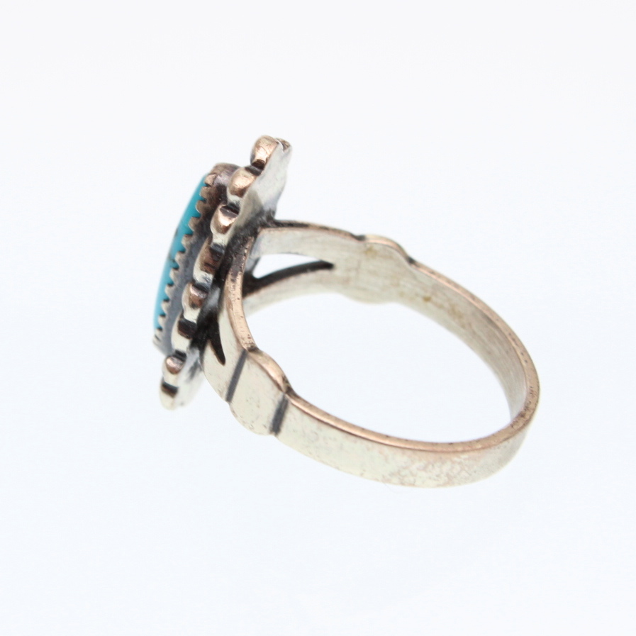 Sterling Silver Smokey Quartz and Turquoise Rings