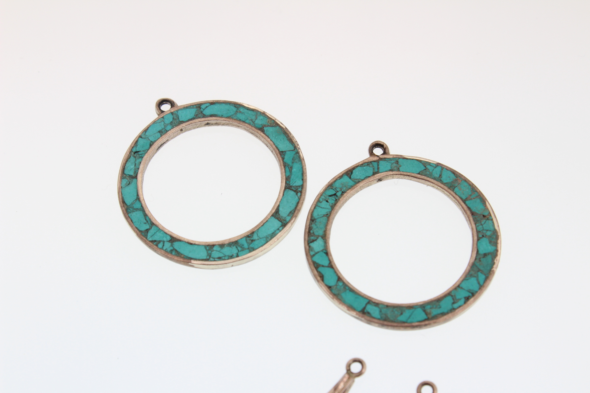 Sterling Silver Turquoise and Hematite Earring Jackets
