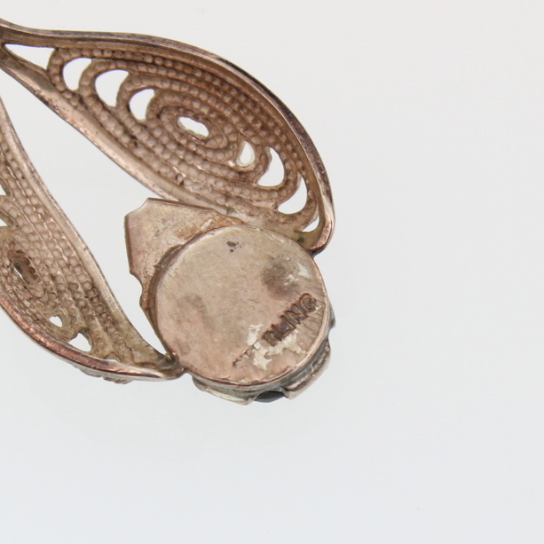 Sterling Silver Turquoise and Hematite Earring Jackets