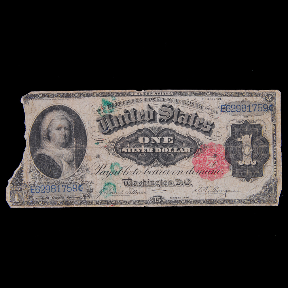 1891 Silver Certificate