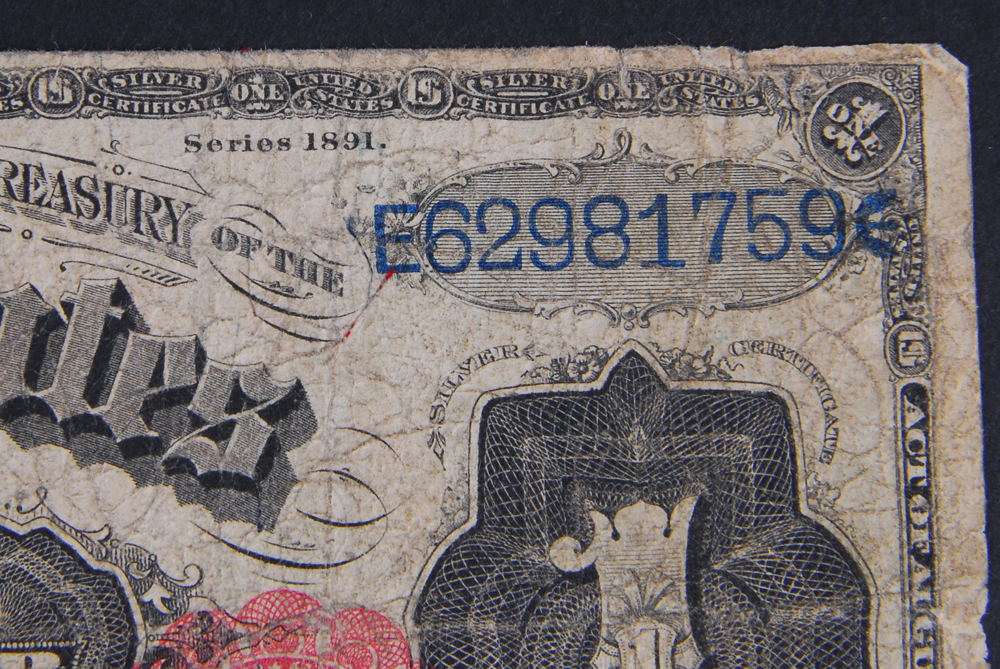 1891 Silver Certificate