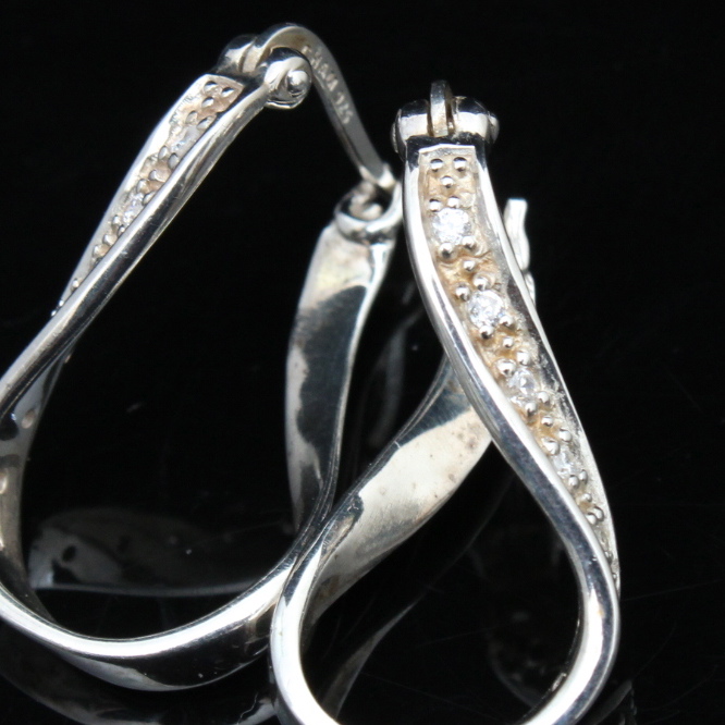 Sterling Silver Cubic Zirconia Earrings