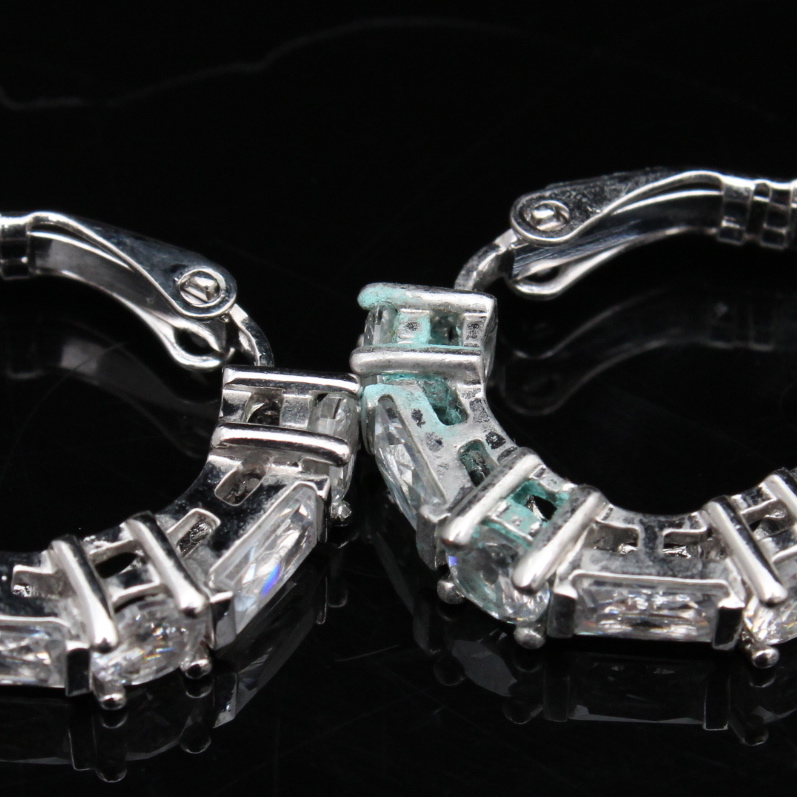 Sterling Silver Cubic Zirconia Earrings