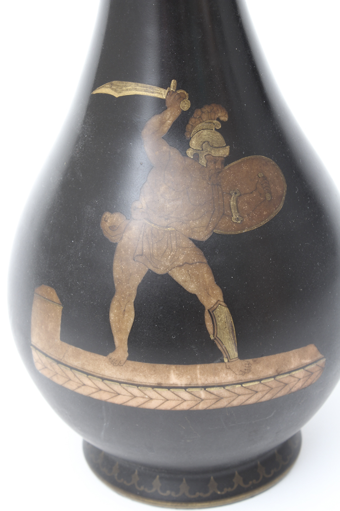Roman Gladiator Vase