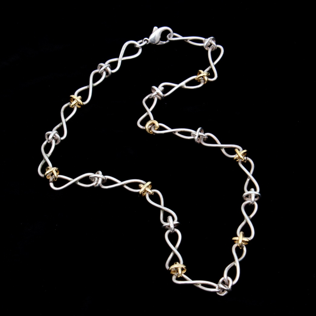 Sterling Silver and 18K Yellow Gold Tiffany & Co. Paloma's Twist Necklace