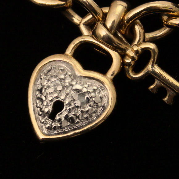 Gold Plated Sterling Silver Diamond Bracelet